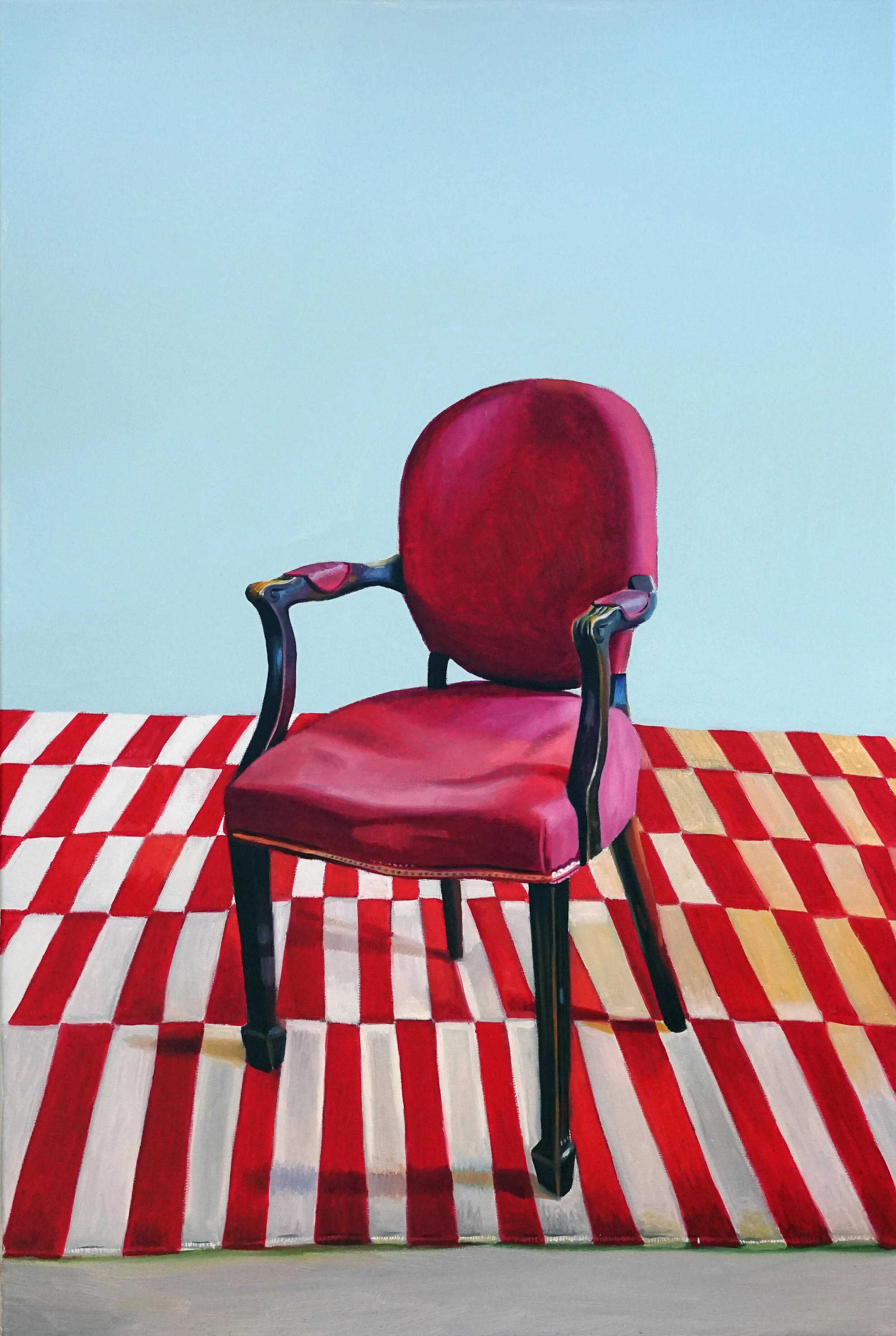   Red Chair, 2020   Oil on canvas  61 x 91 cm 