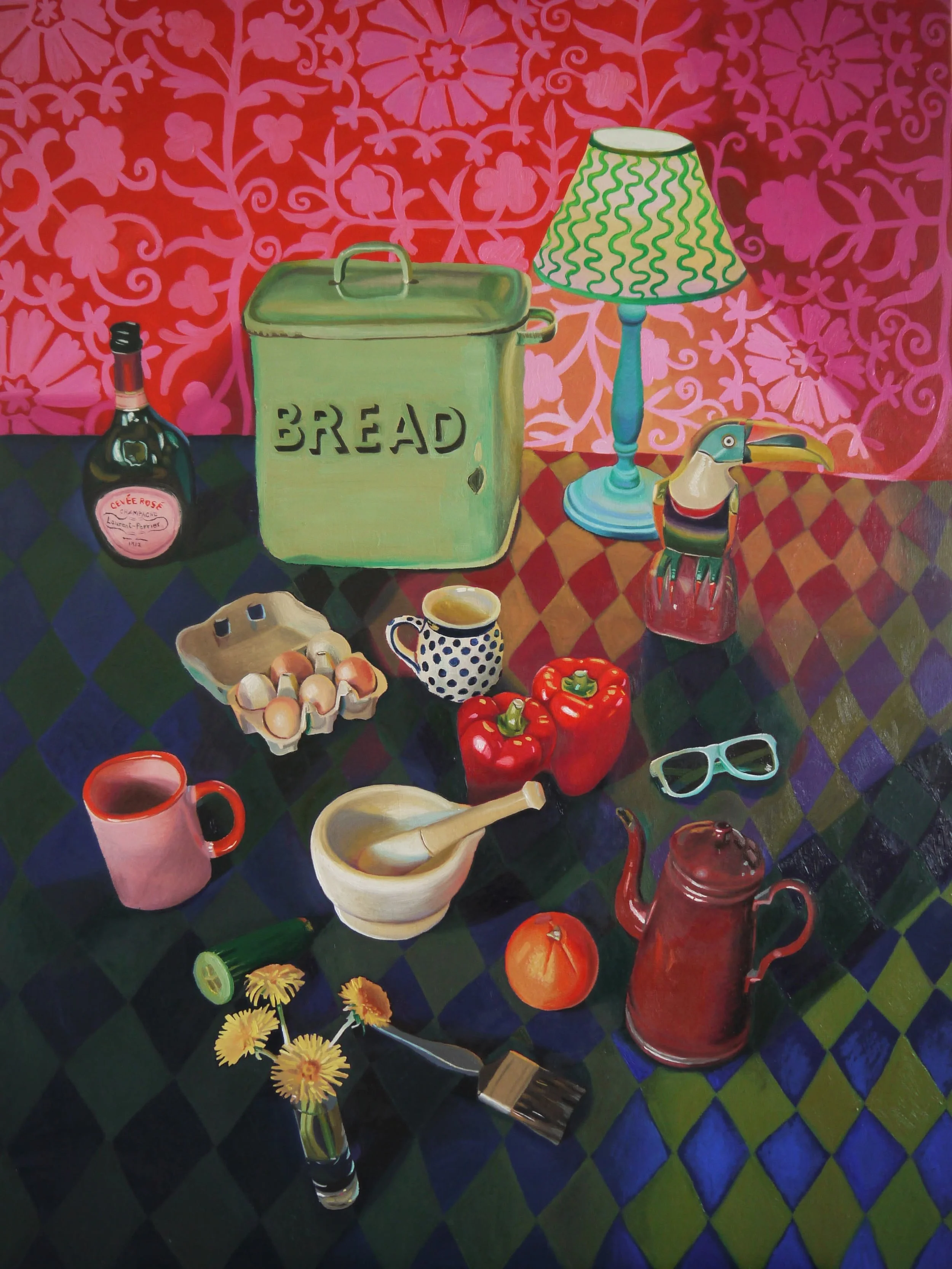 Kitchen Glow, oil on canvas, 81 x 105 cm, 2023
