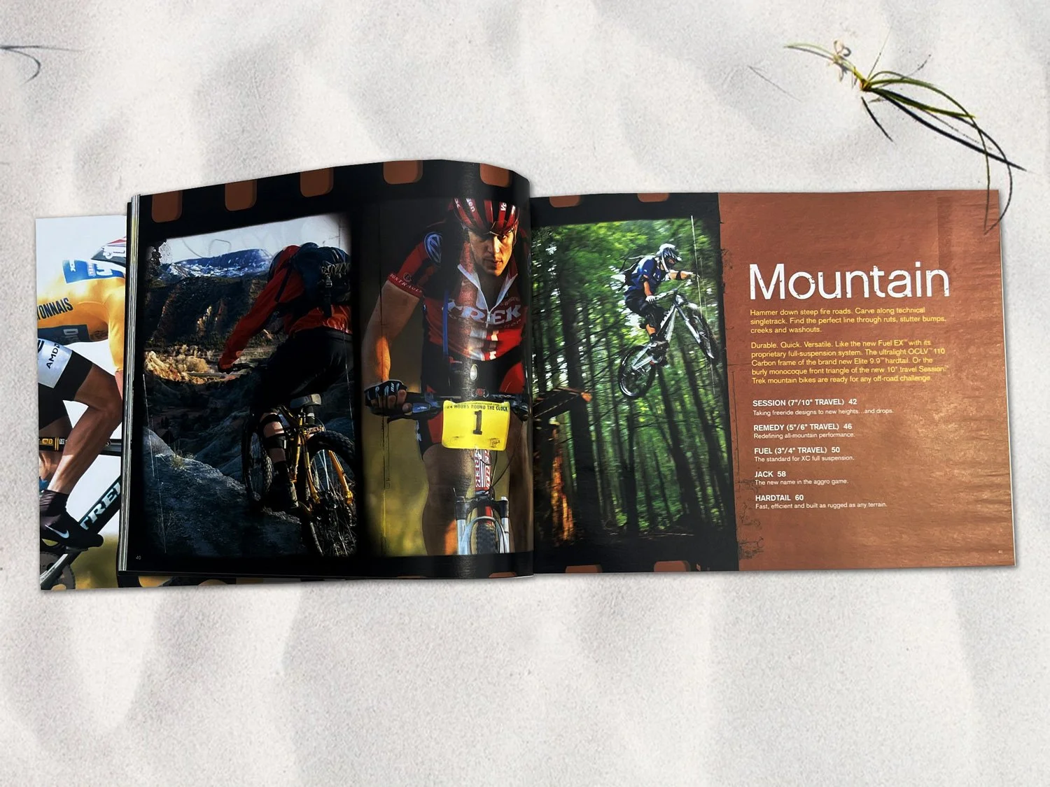 Mountian bike rider and copy