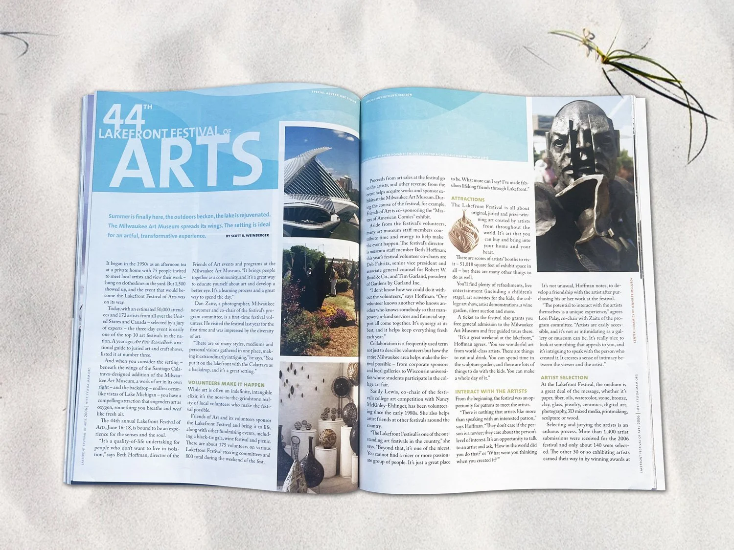 Arts Festival Magazine Spread