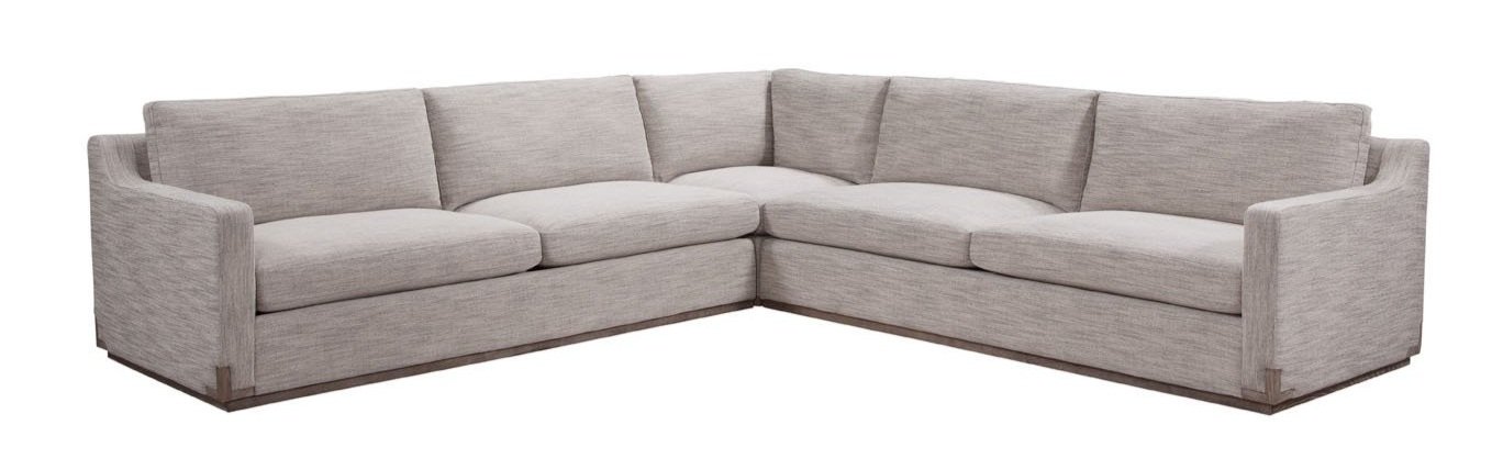 Sectional in Roderick Pewter