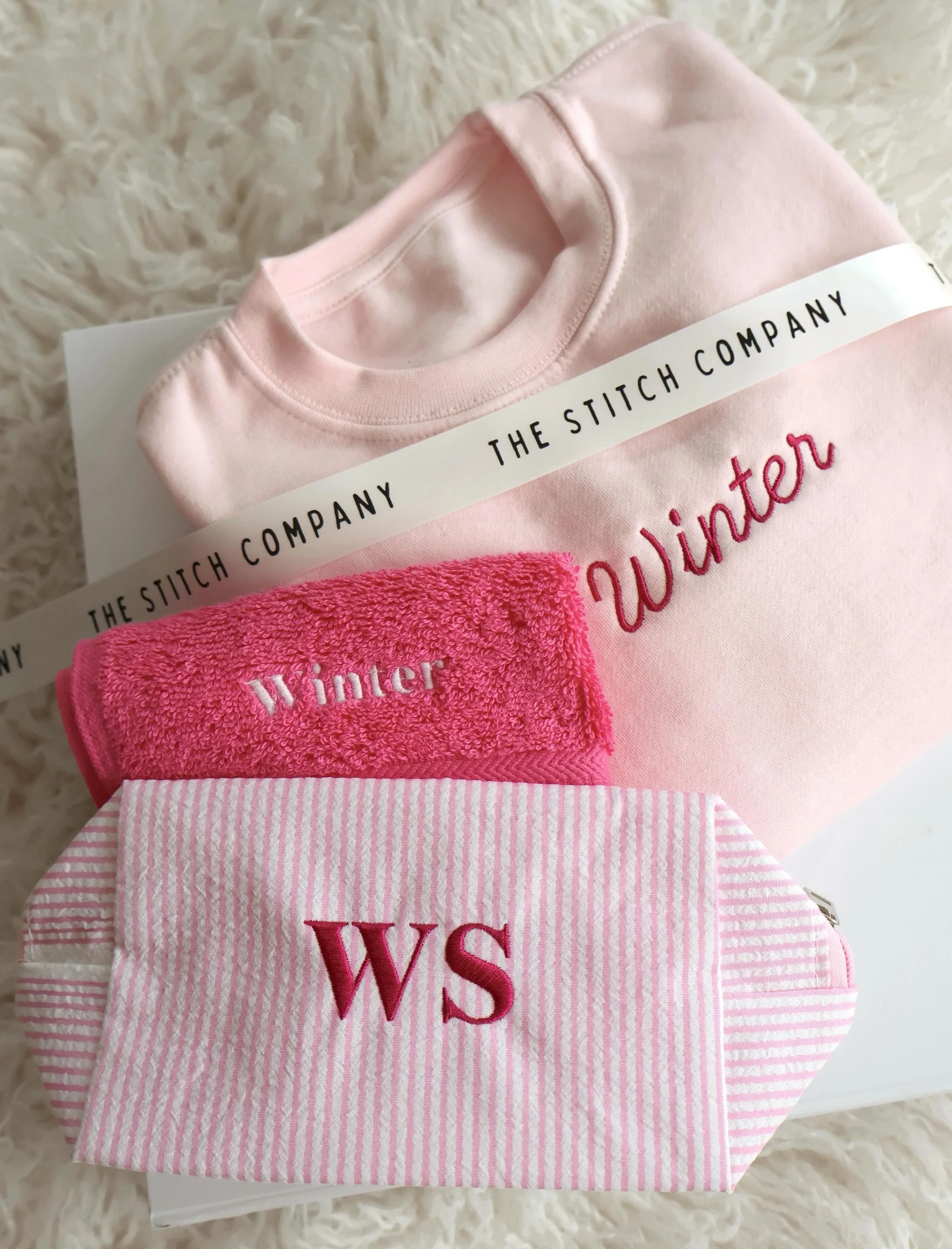 Little things, made just for them 🎀
A personalised jumper, wash bag &amp; face cloth &mdash; because even the everyday essentials deserve their name on them 🤍

Perfect for nursery, sleepovers, holidays or gifting ✨

#PersonalisedGifts #Personalised