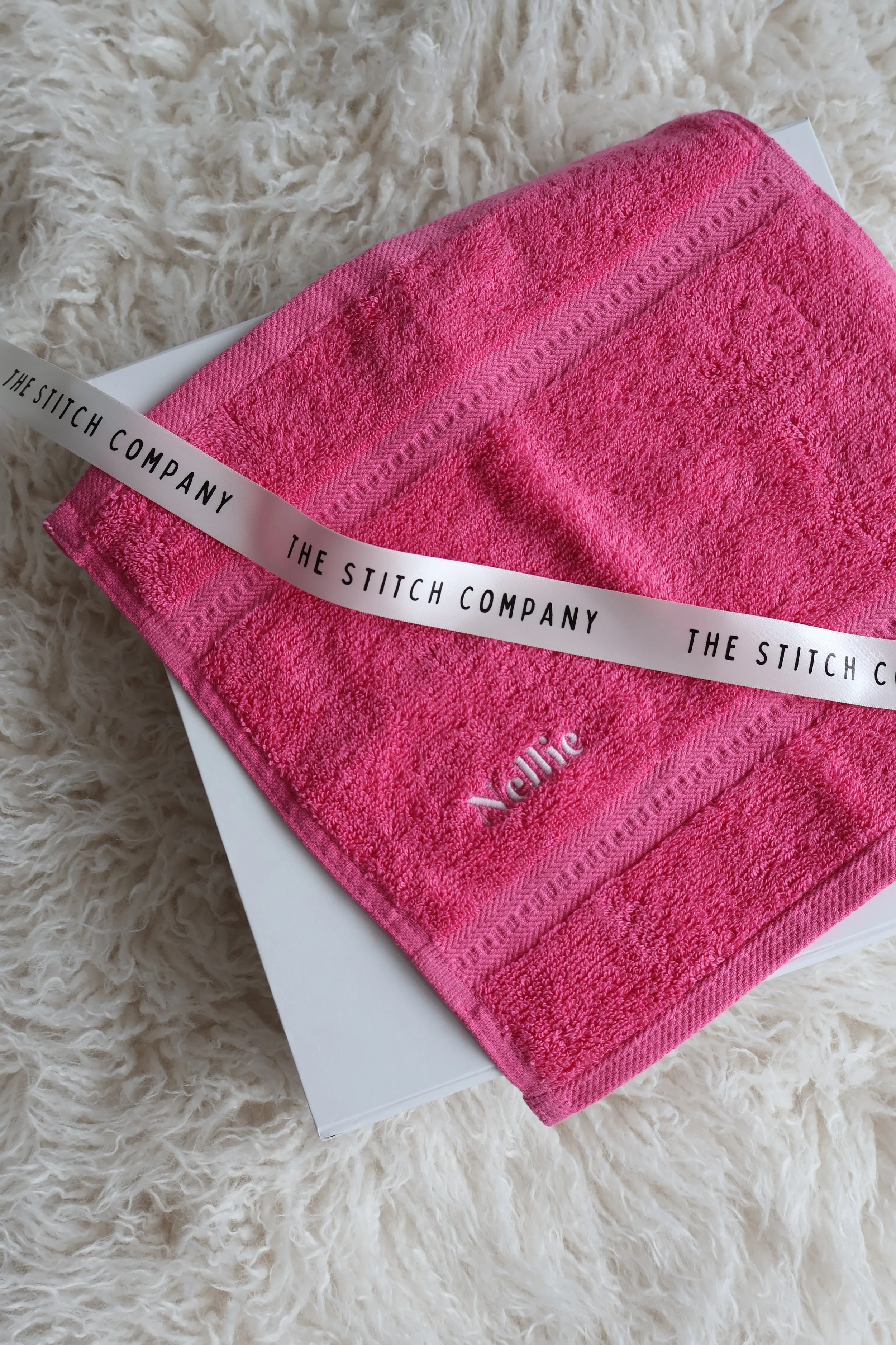 Personalised Pink Face Cloth