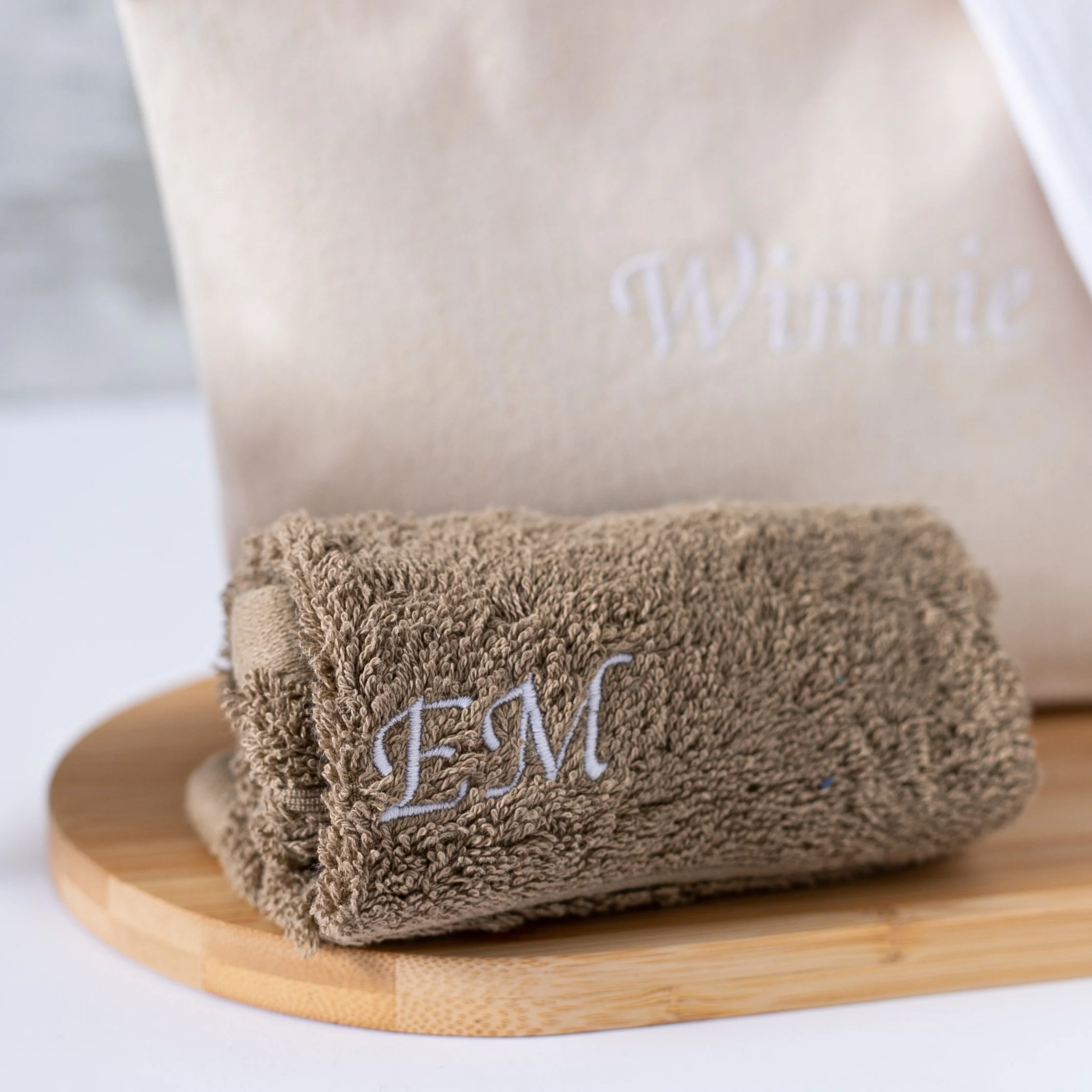 Personalised Mocha Face Cloth