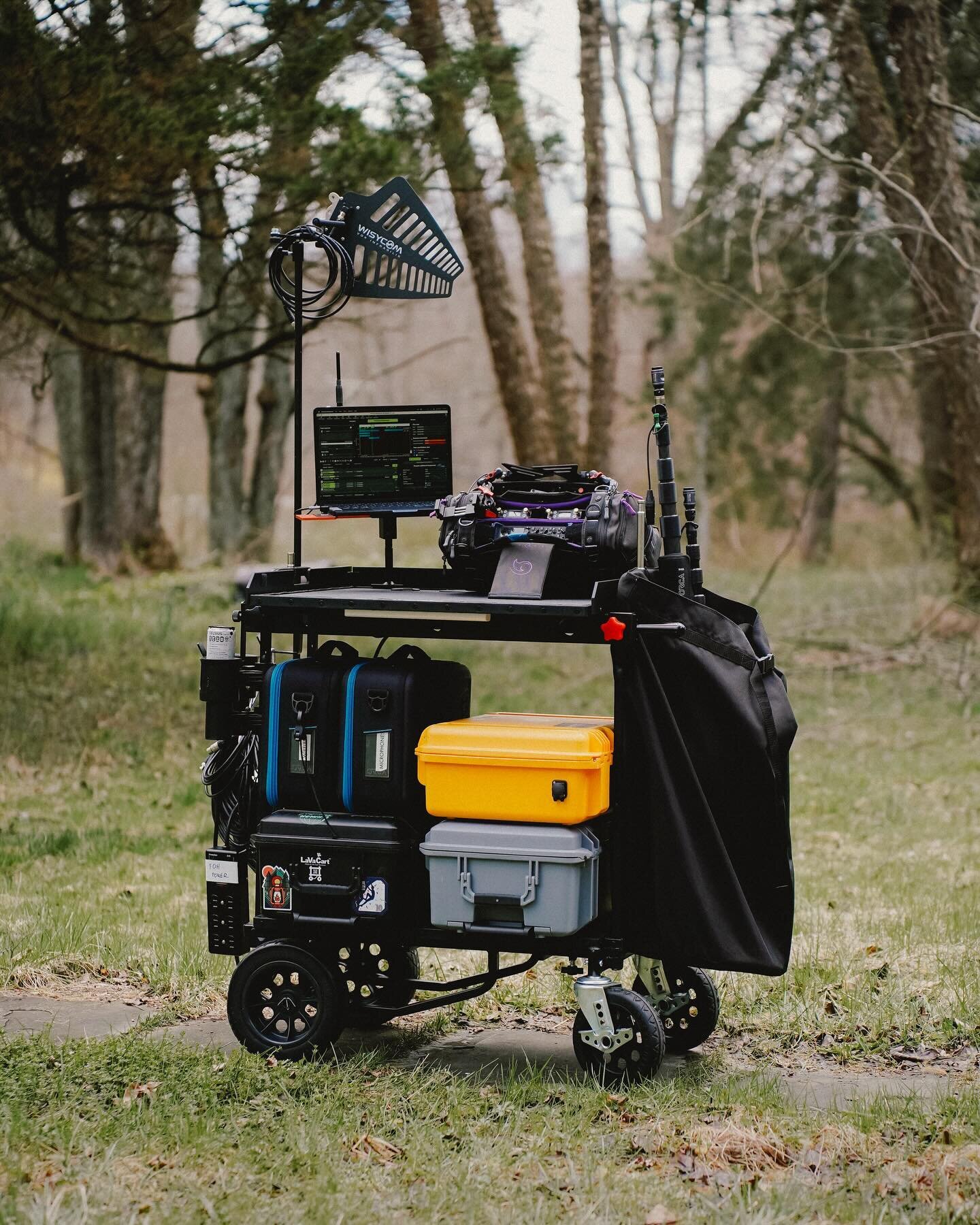 Cart update! Some things have slimmed down, I&rsquo;ve added a fin (with a wideband Wisy omni on the way) and the cart is now based off of a LaVaCart Vesuvius. But most notably, I now carry a laptop with Wireless Workbench and an RF Explorer for my f