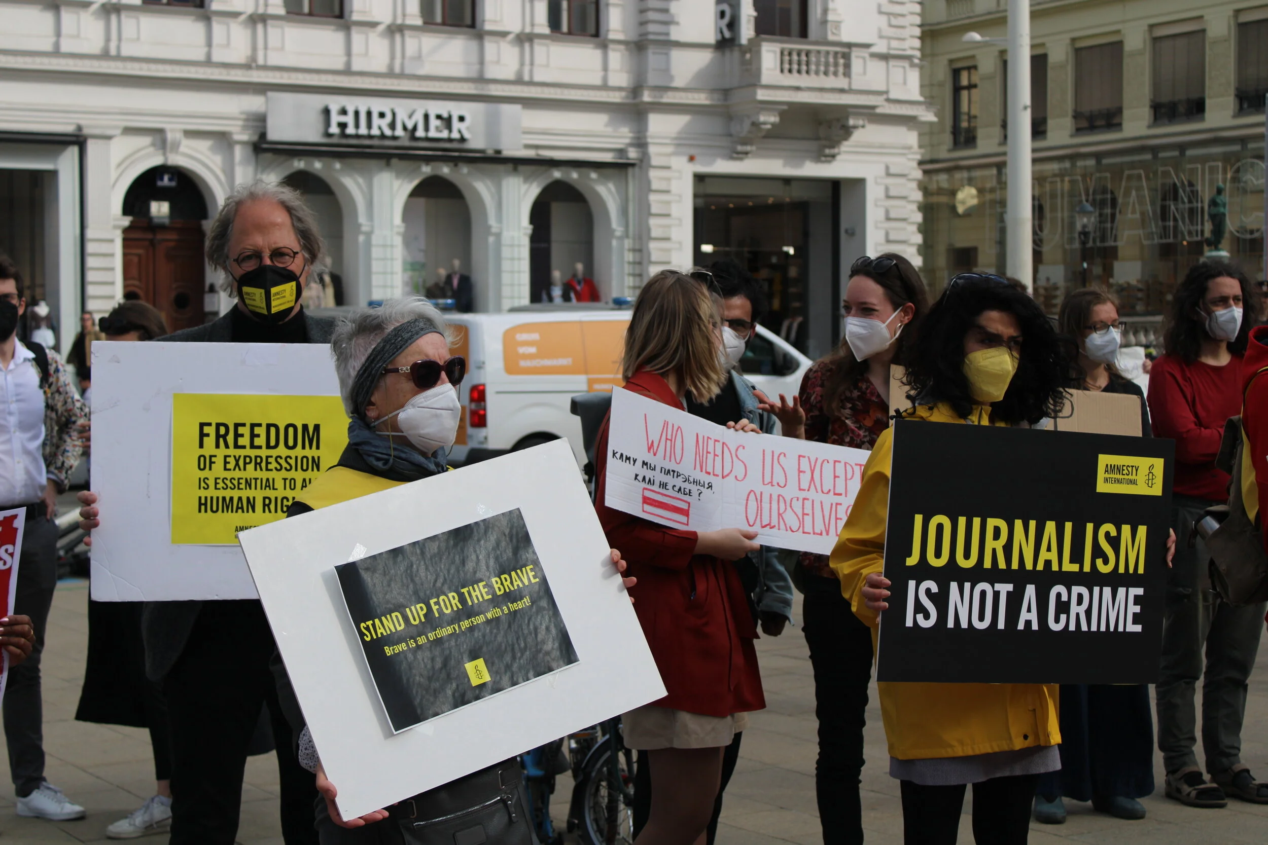 Kundgebung "Stoppt das Regime in Belarus"