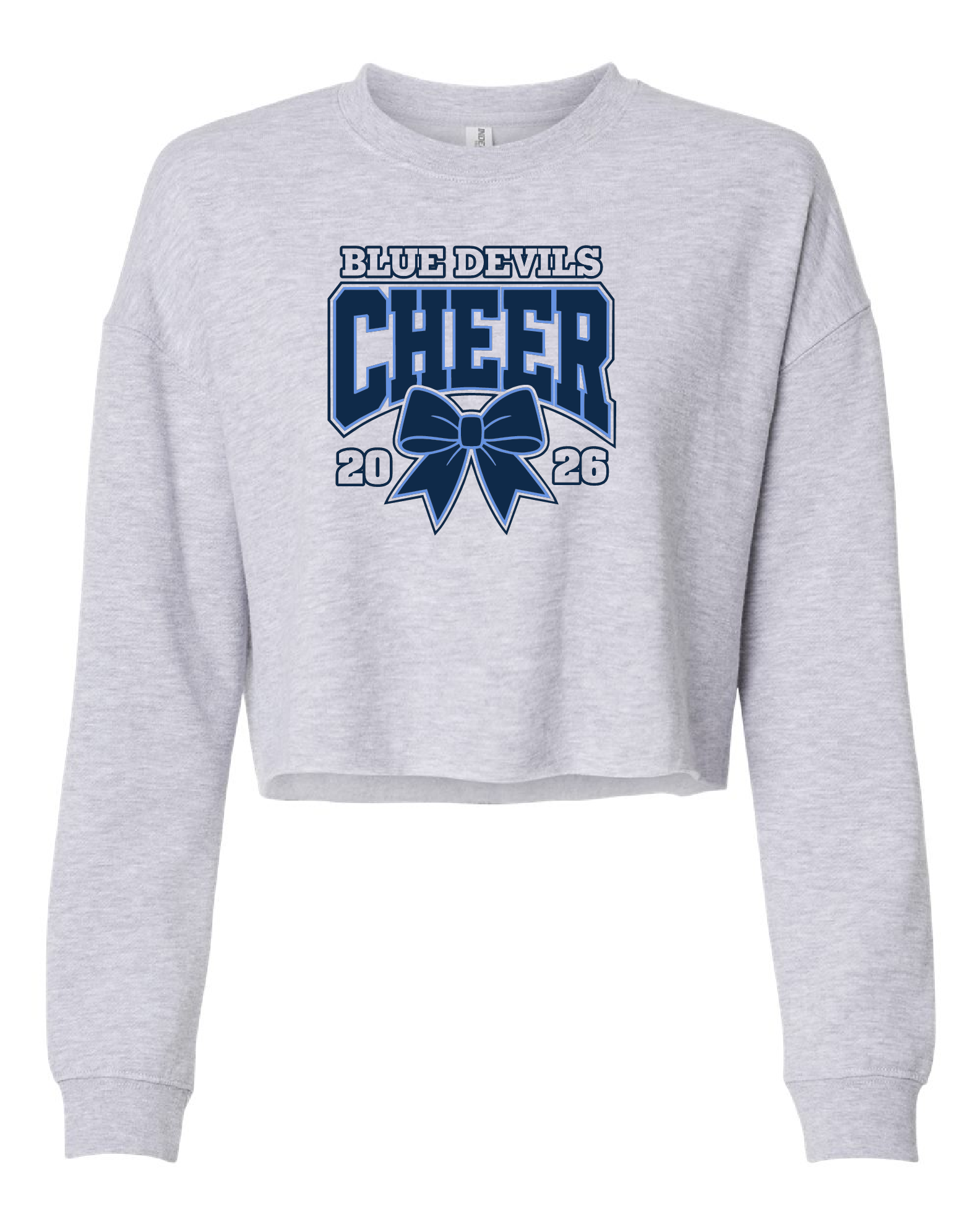 Blue Devils Cheer – Women’s Lightweight Cropped Crewneck Sweatshirt
