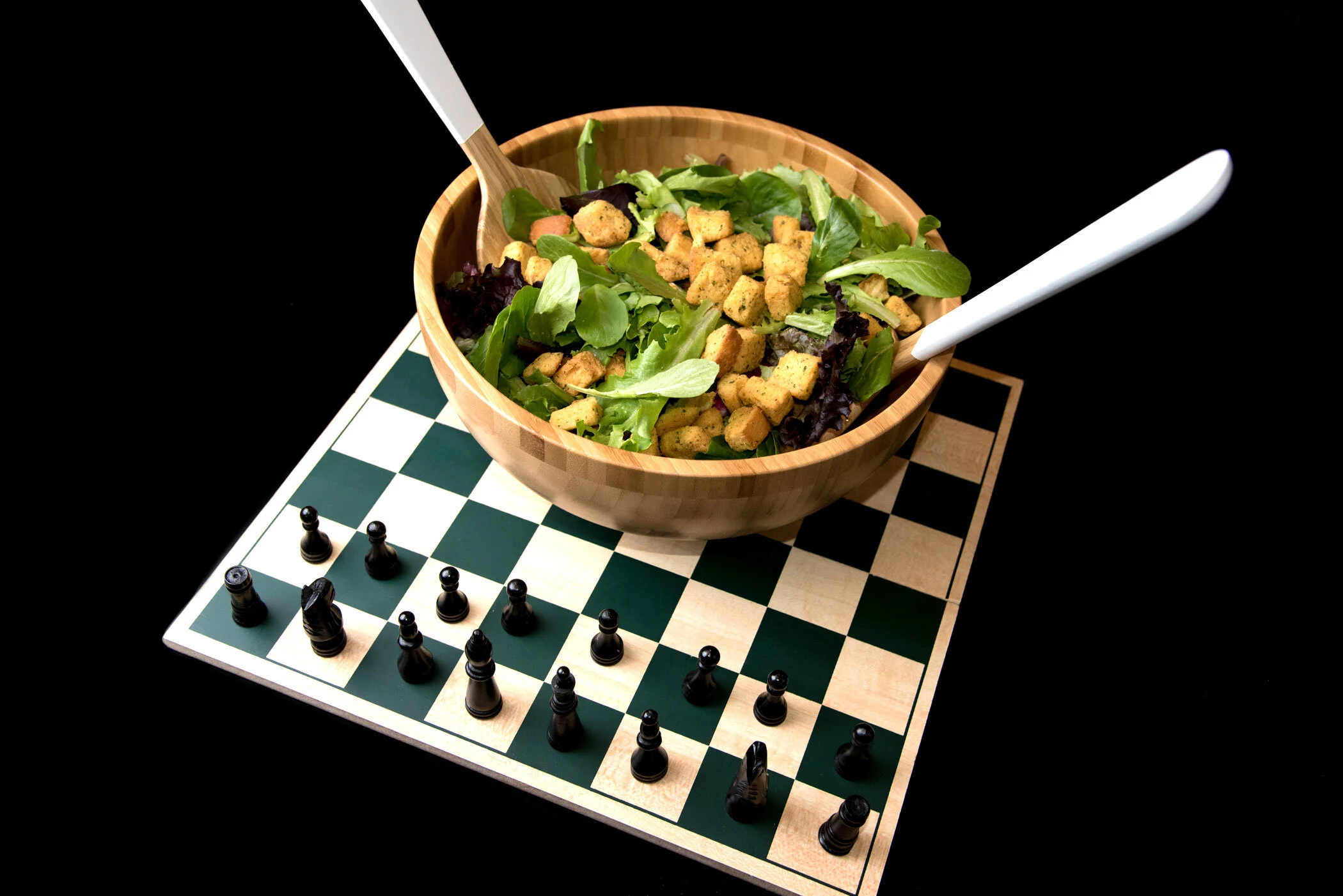 “How bout we start, with a salad, a fresh bed of lettuce with croutons, Later we can play a game of chess on the futon” - Dead Prez, “Mind Sex”