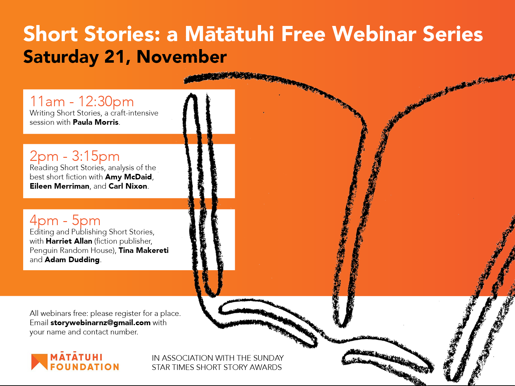 Mātātuhi Foundation Funds Emerging Writers Webinar Series