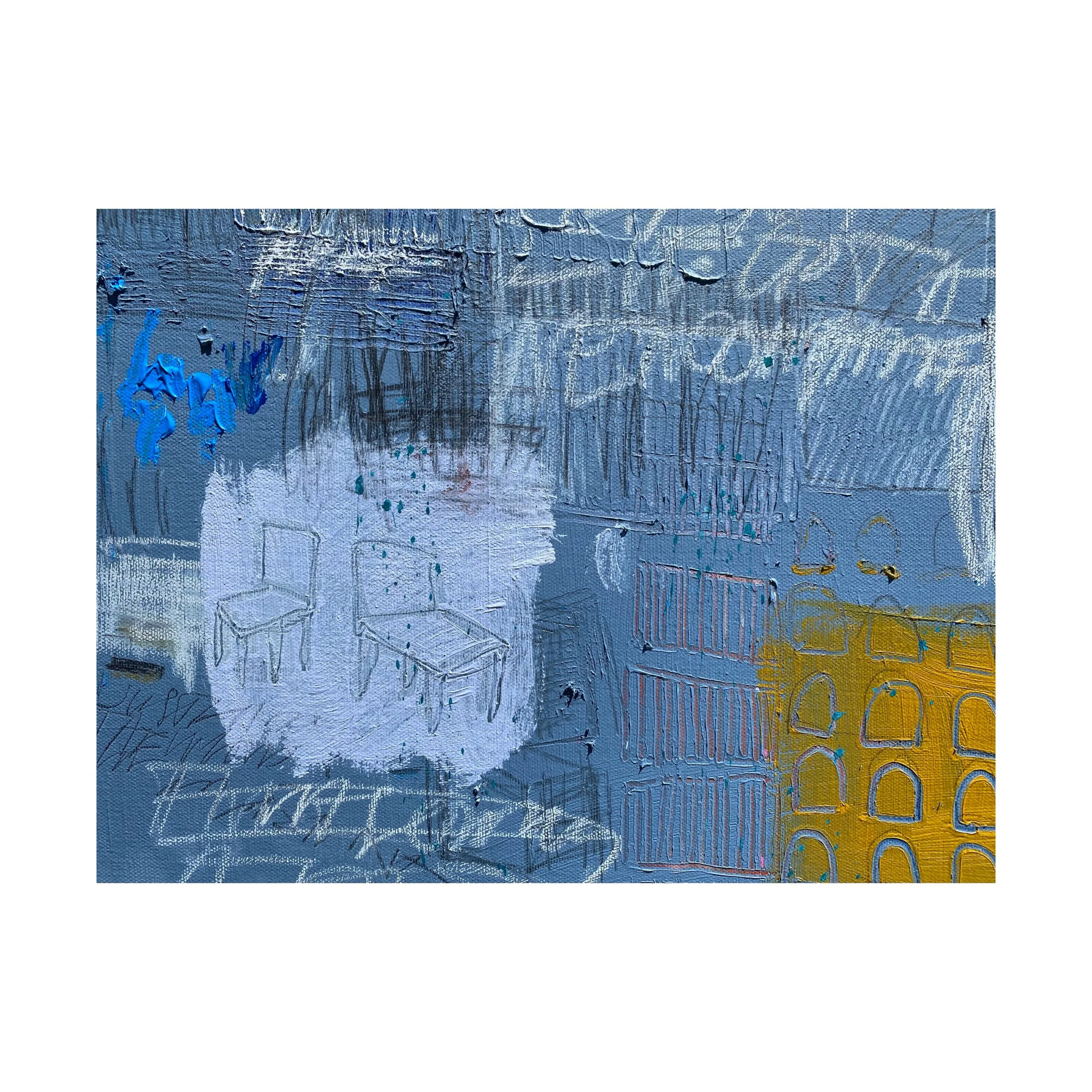  A detail from “Untitled (Markings) II &amp; III” 