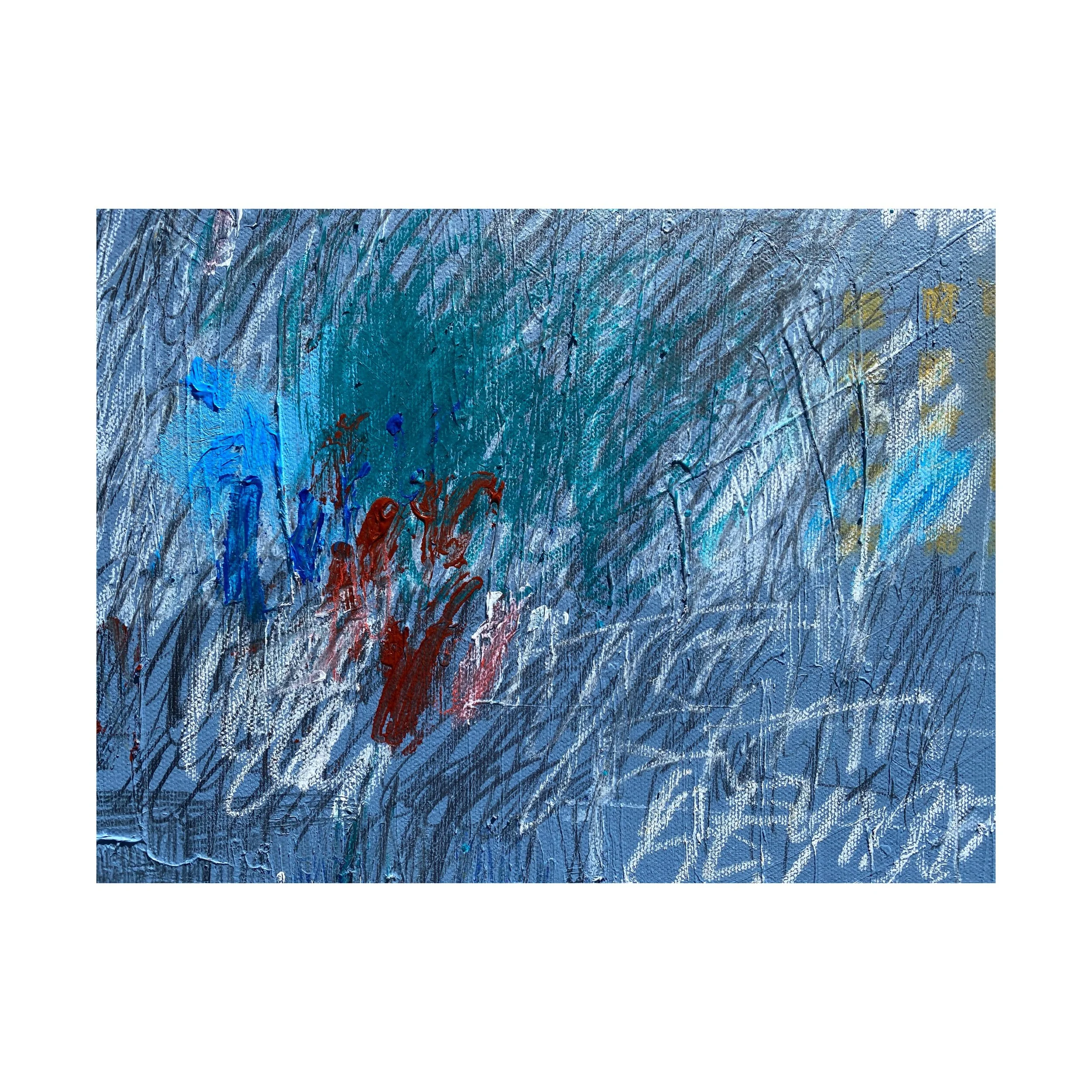  A detail from “Untitled (Markings) II &amp; III” 