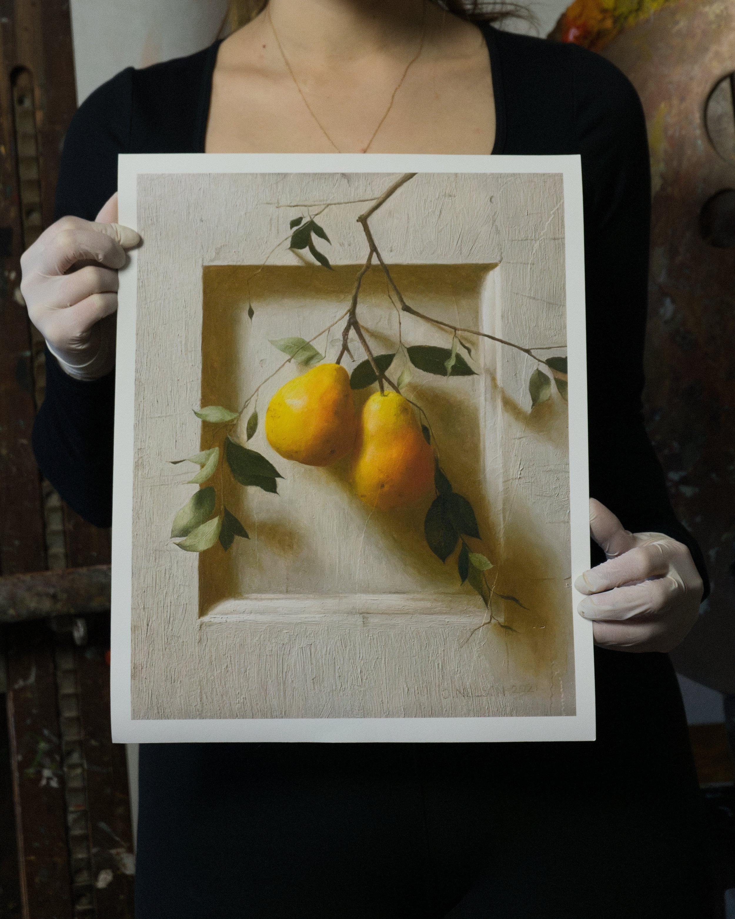 Golden Pears print