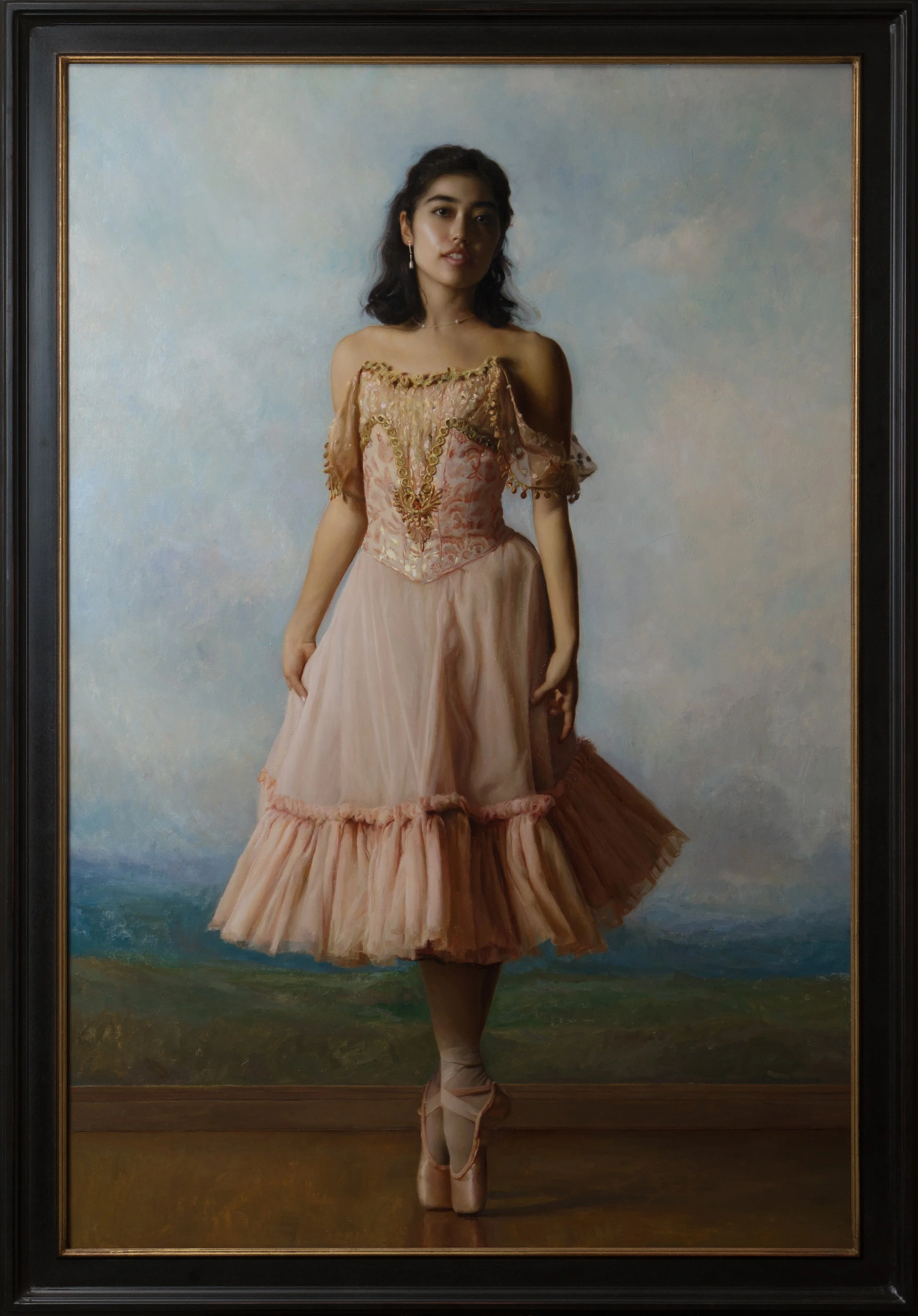"The Ballerina"

32 inches by 48 inches.
Oil on linen, 2025.

Private Collection.