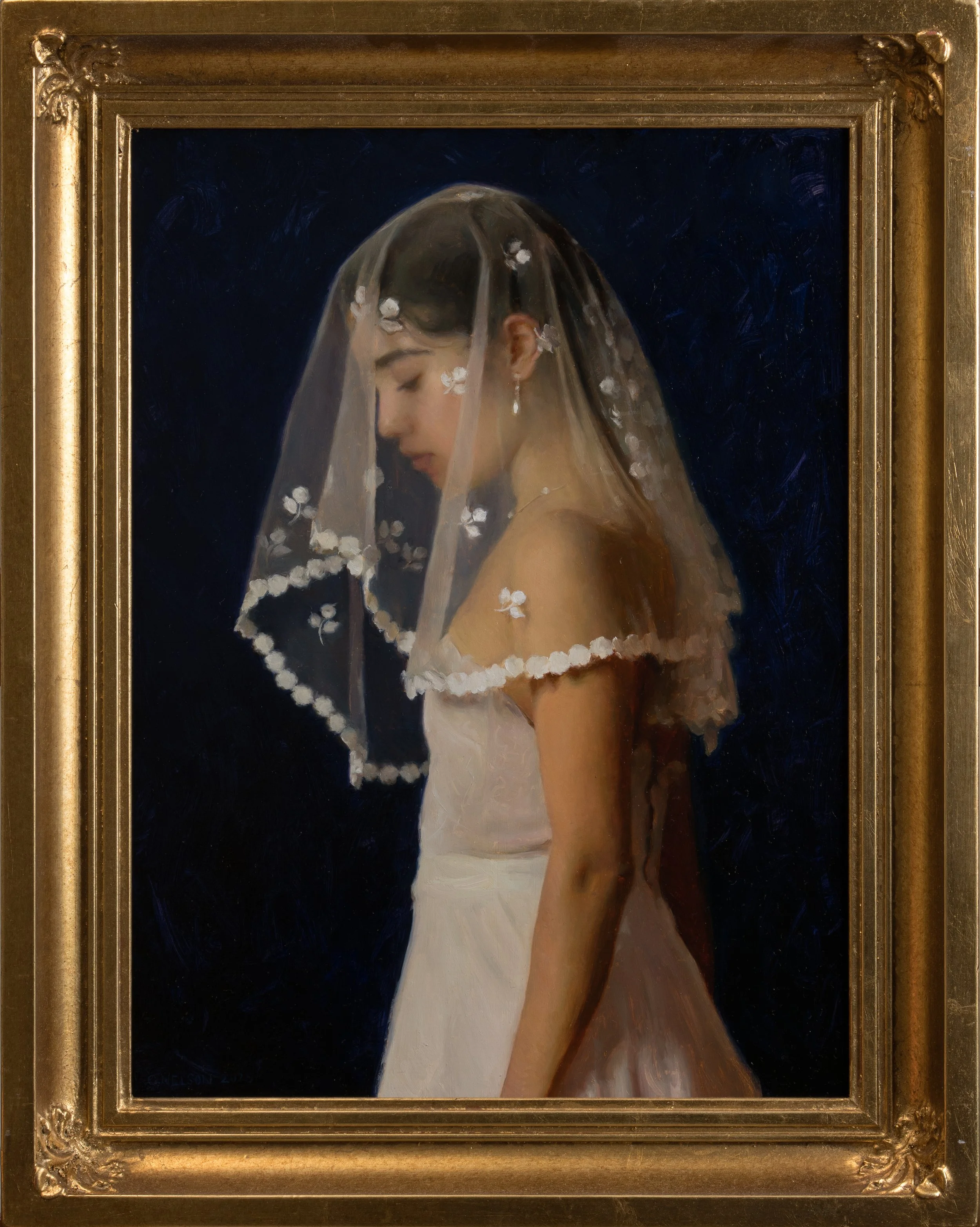 "Veiled"

12 inches by 16 inches.
Oil on panel, 2025. 

Private Collection.