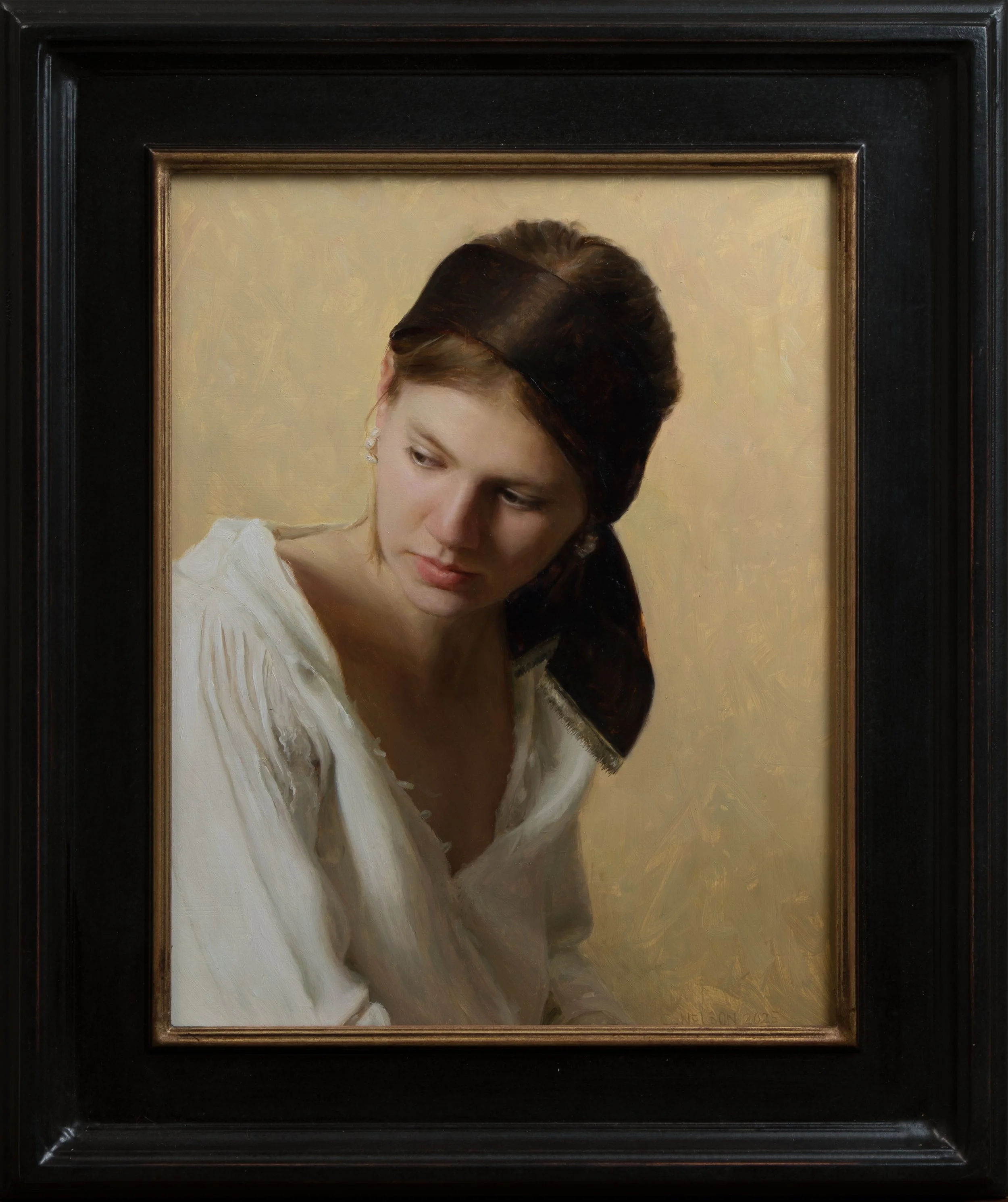 "Lillian"

11 inches by 14 inches.
Oil on panel, 2025. 

Private Collection.
