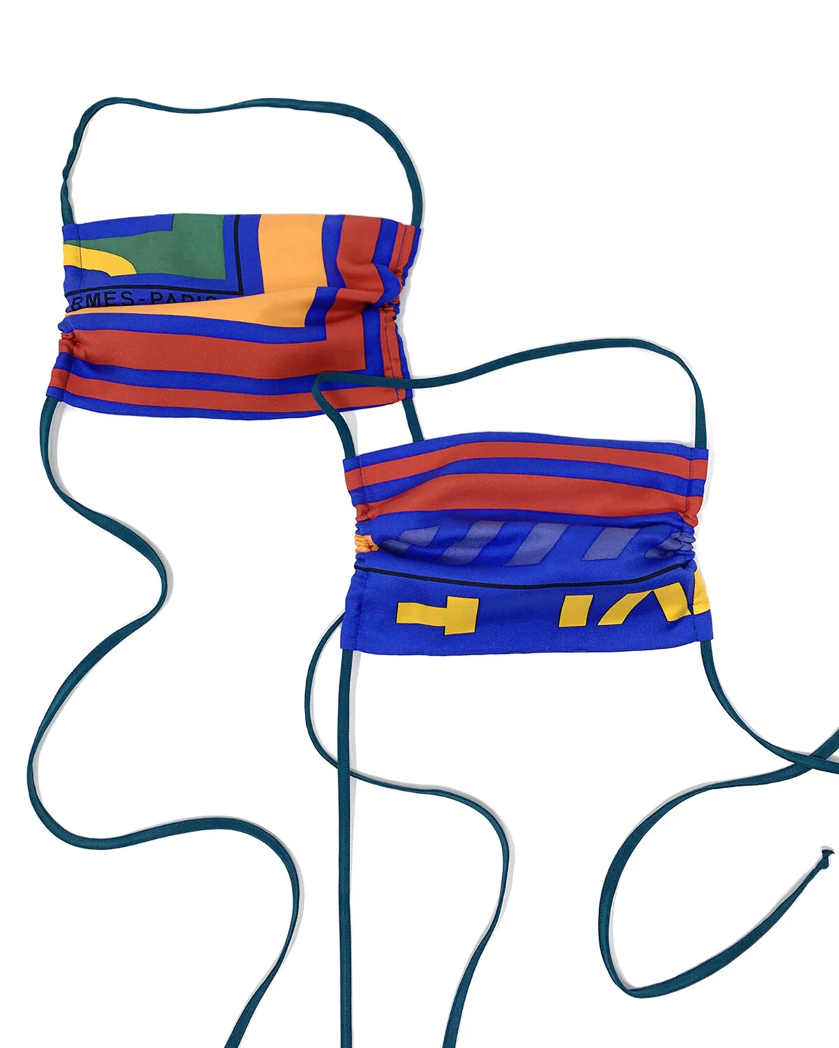 ED. XI - Vintage Hermès Silk Scarf Face Mask - ADULT