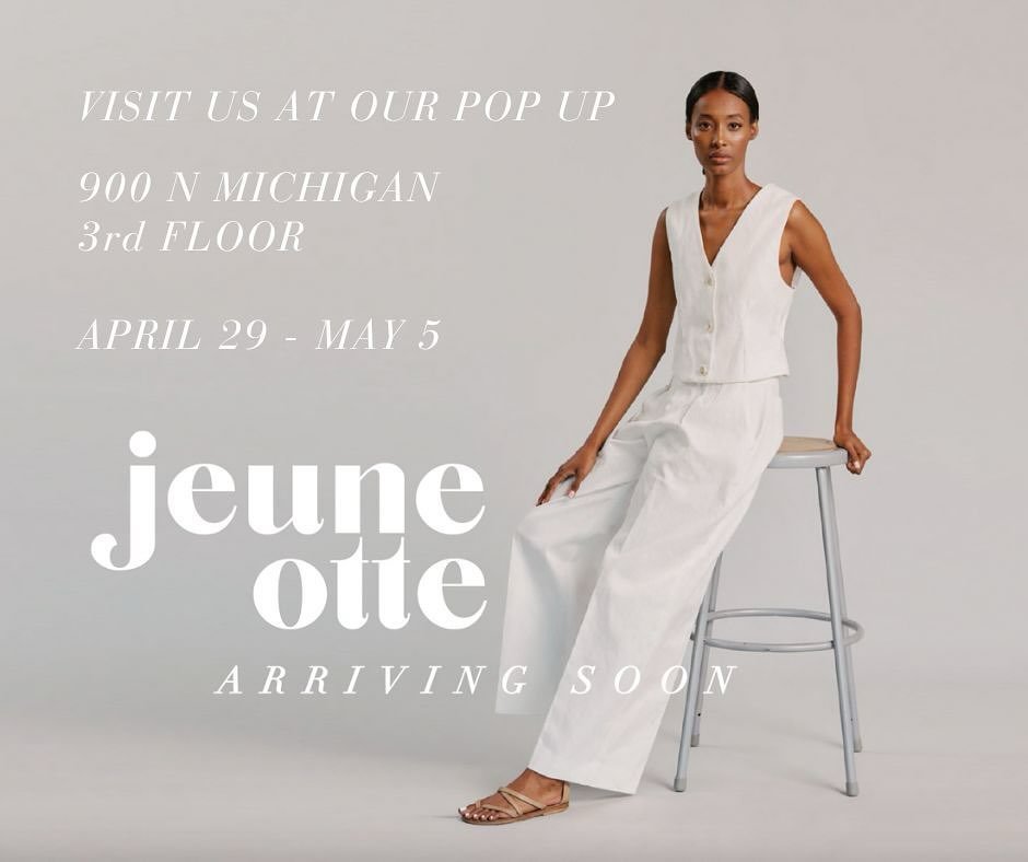 We will be popping up at 900 N Michigan for 1 week starting this Monday, so please come and stop by!  We will have beautiful ceramics and housewares from our friend @sojourn.sawyer furniture and accessories from @jorjedesign vintage from @saffronvint