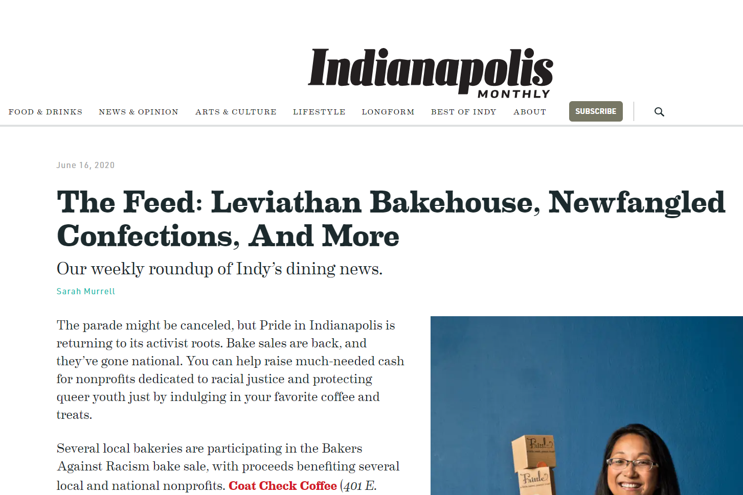 The Feed: Leviathan Bakehouse, Newfangled Confections, And More