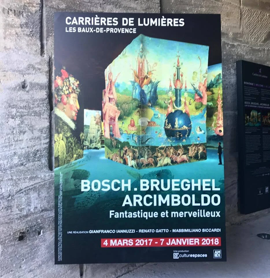 Exhibition Bosch. Brueghel. Arcimboldo at Carrieres de Lumiere in Les Baux-De-Provence