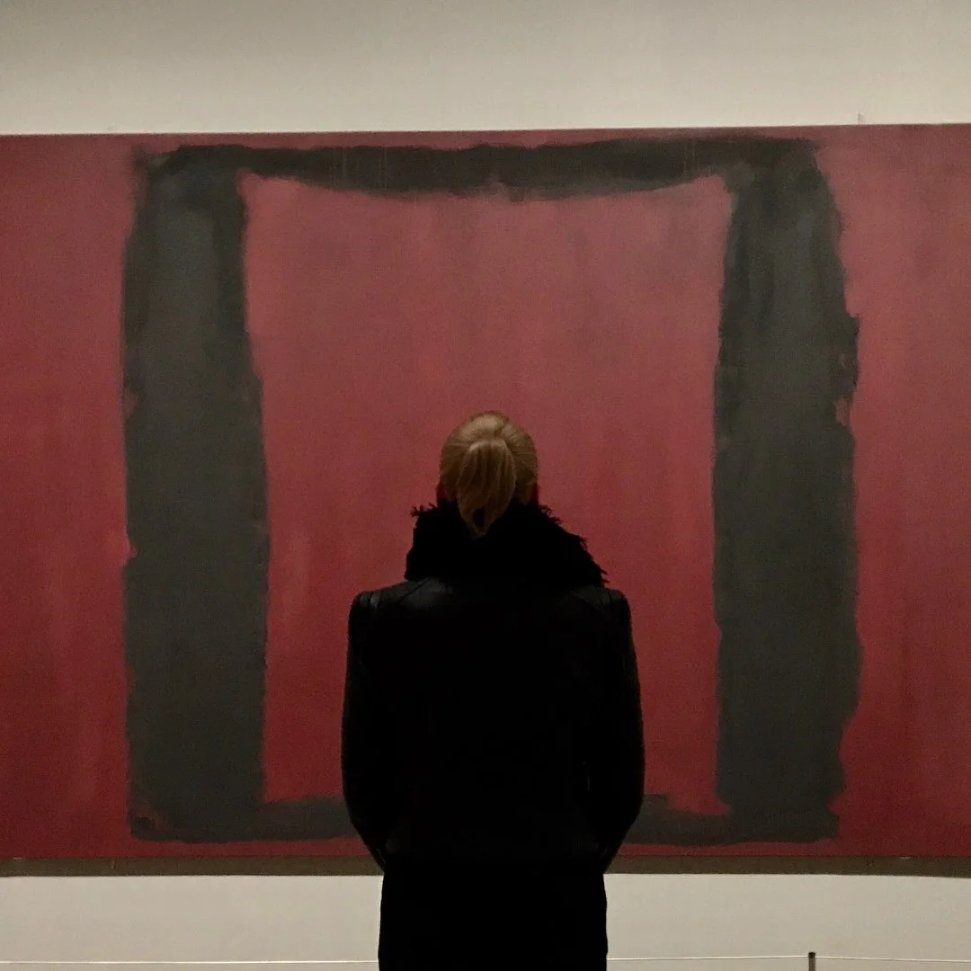 Visiting Mark Rothko room at TATE Museum in London