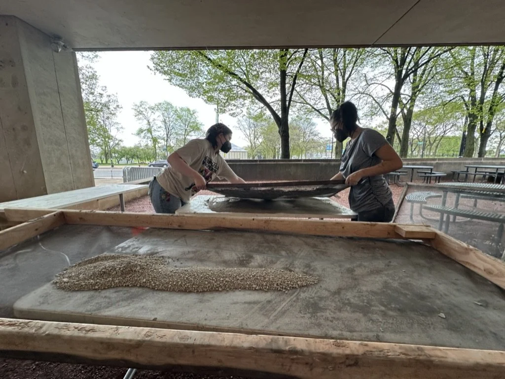  Clay processing.  