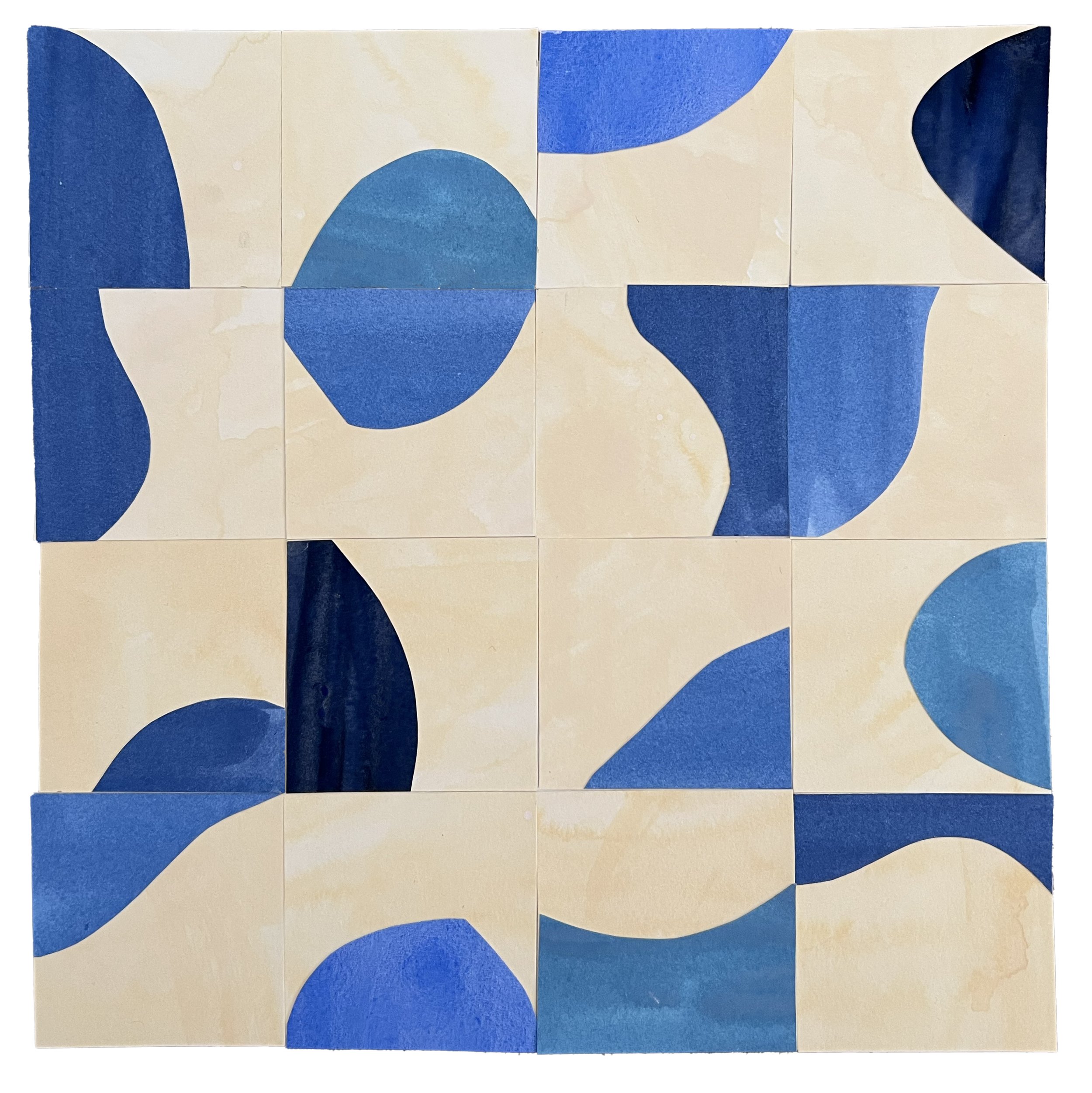 'Inlet'  - collage on paper - SOLD