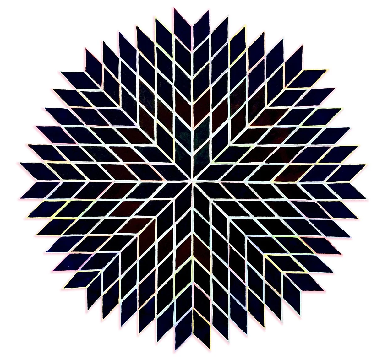 'Radiant Star' - collage on paper - SOLD