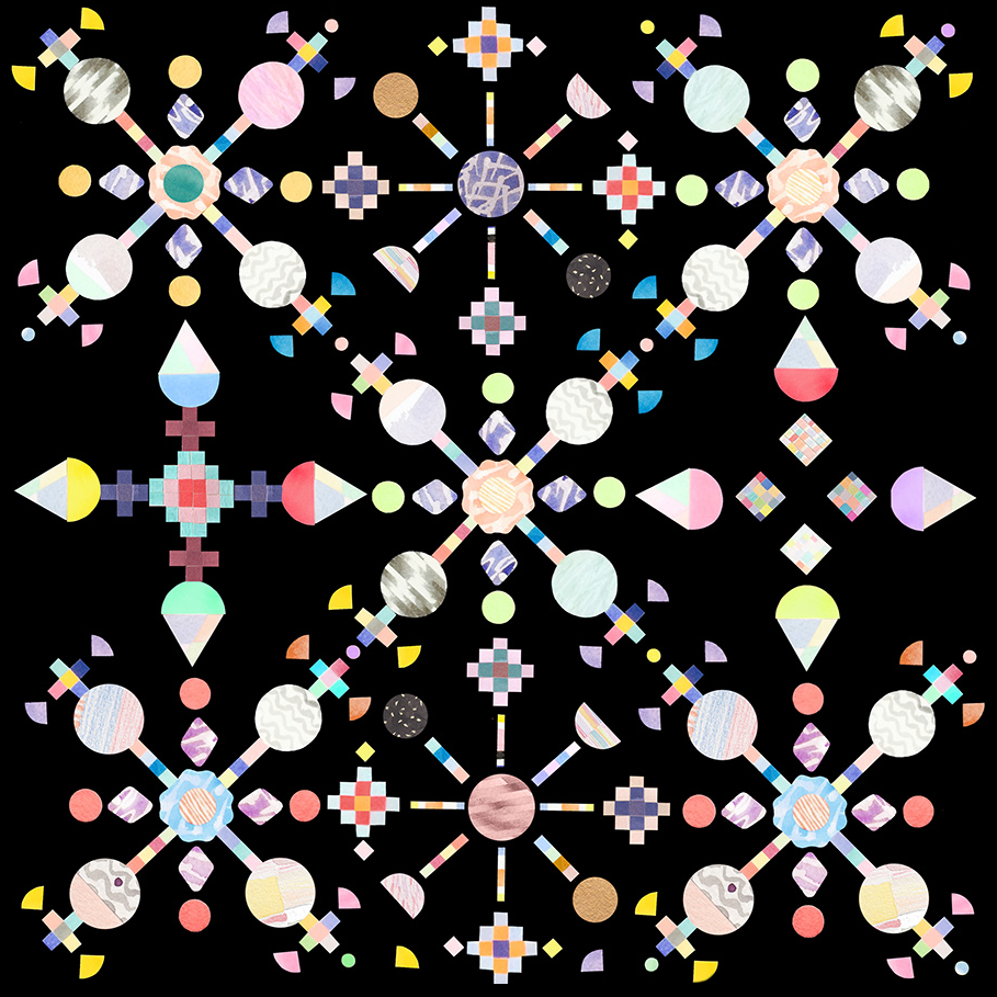 'Tiny Axes' - collage on paper - SOLD