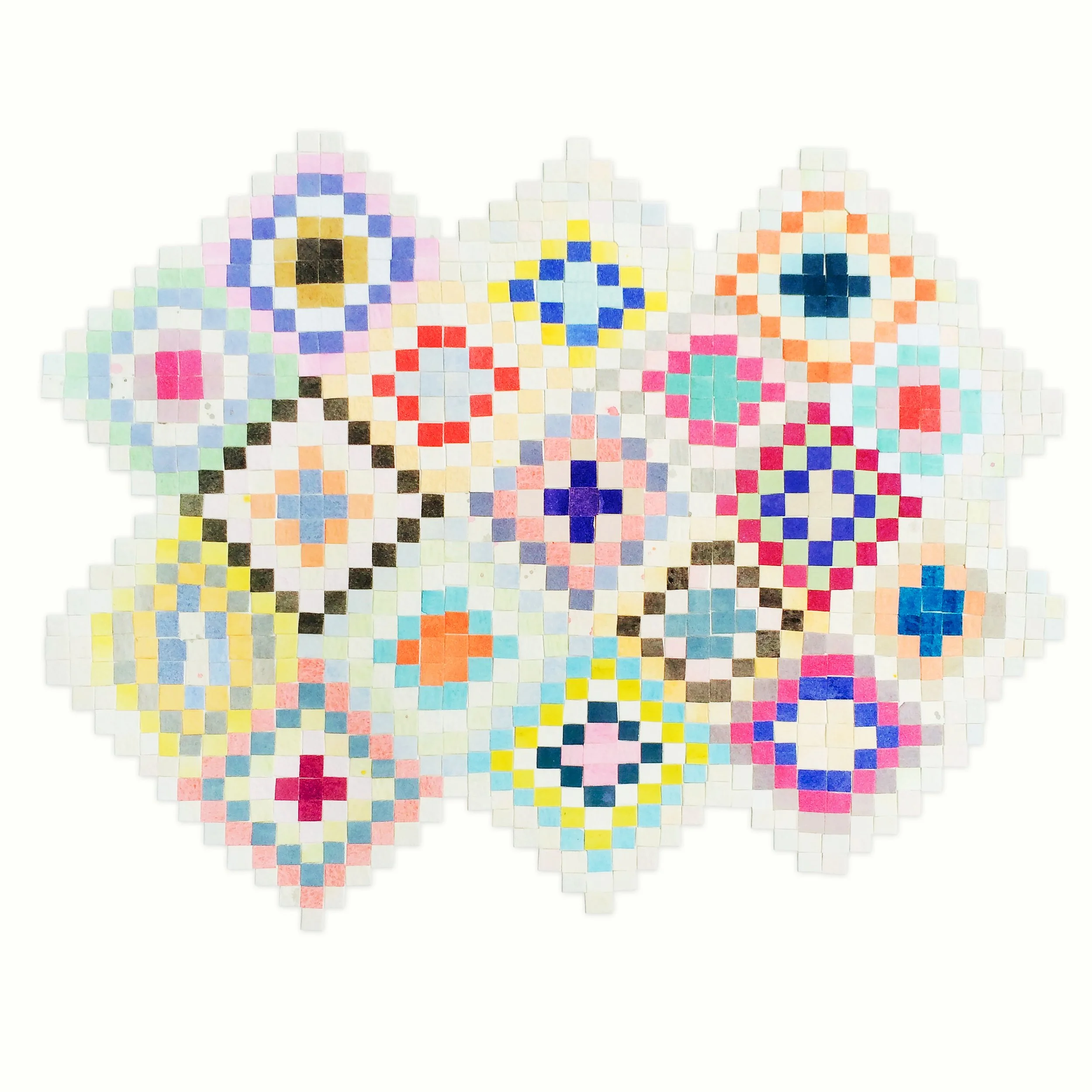 'Boucherouite' - collage on paper - SOLD
