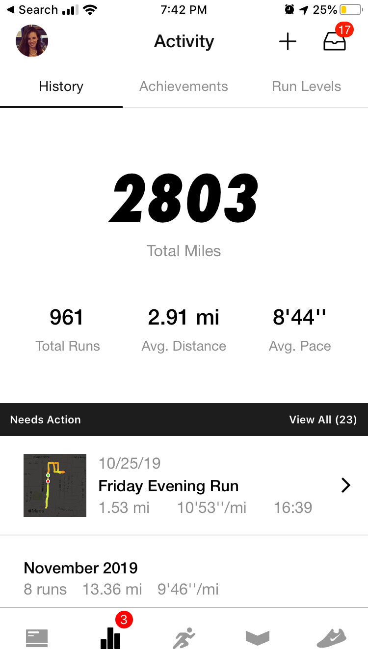 nike run club benchmark apple watch