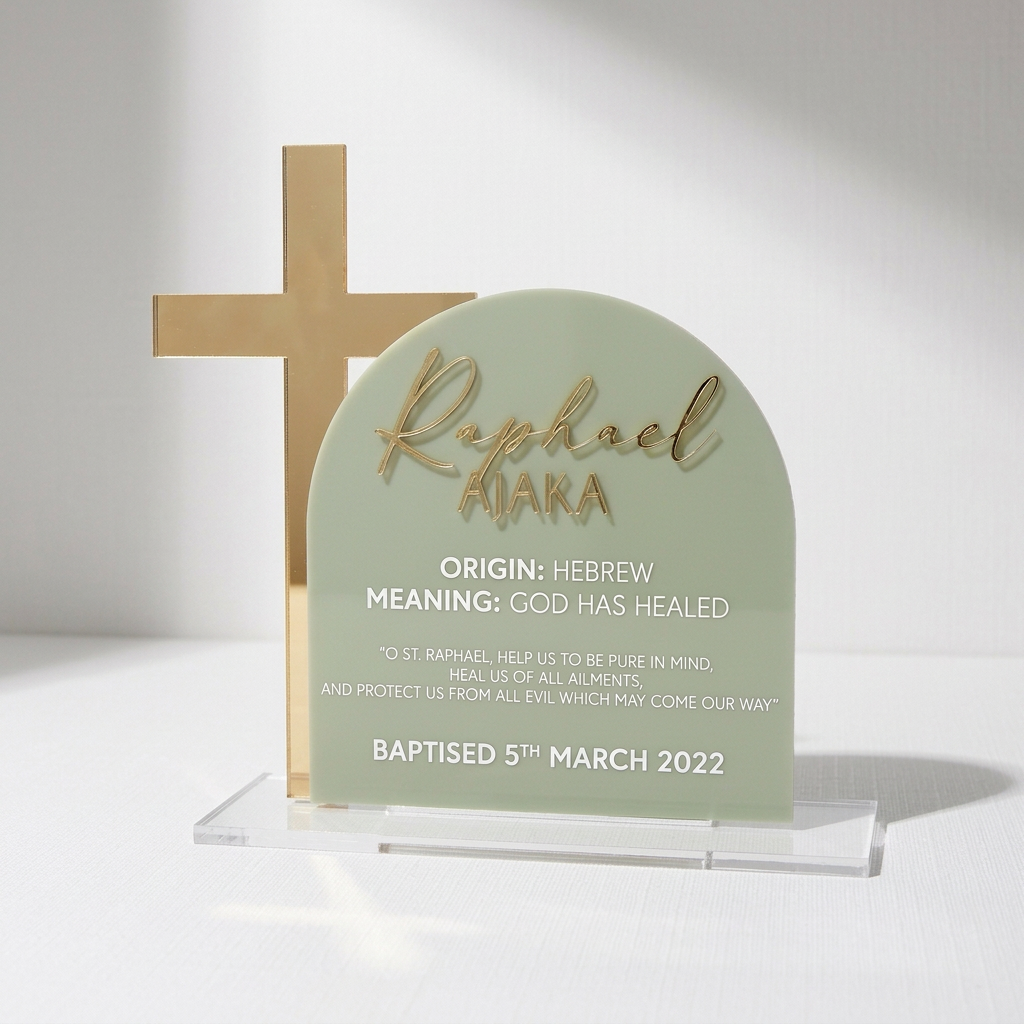 Baptism + Christening Keepsake Stand
