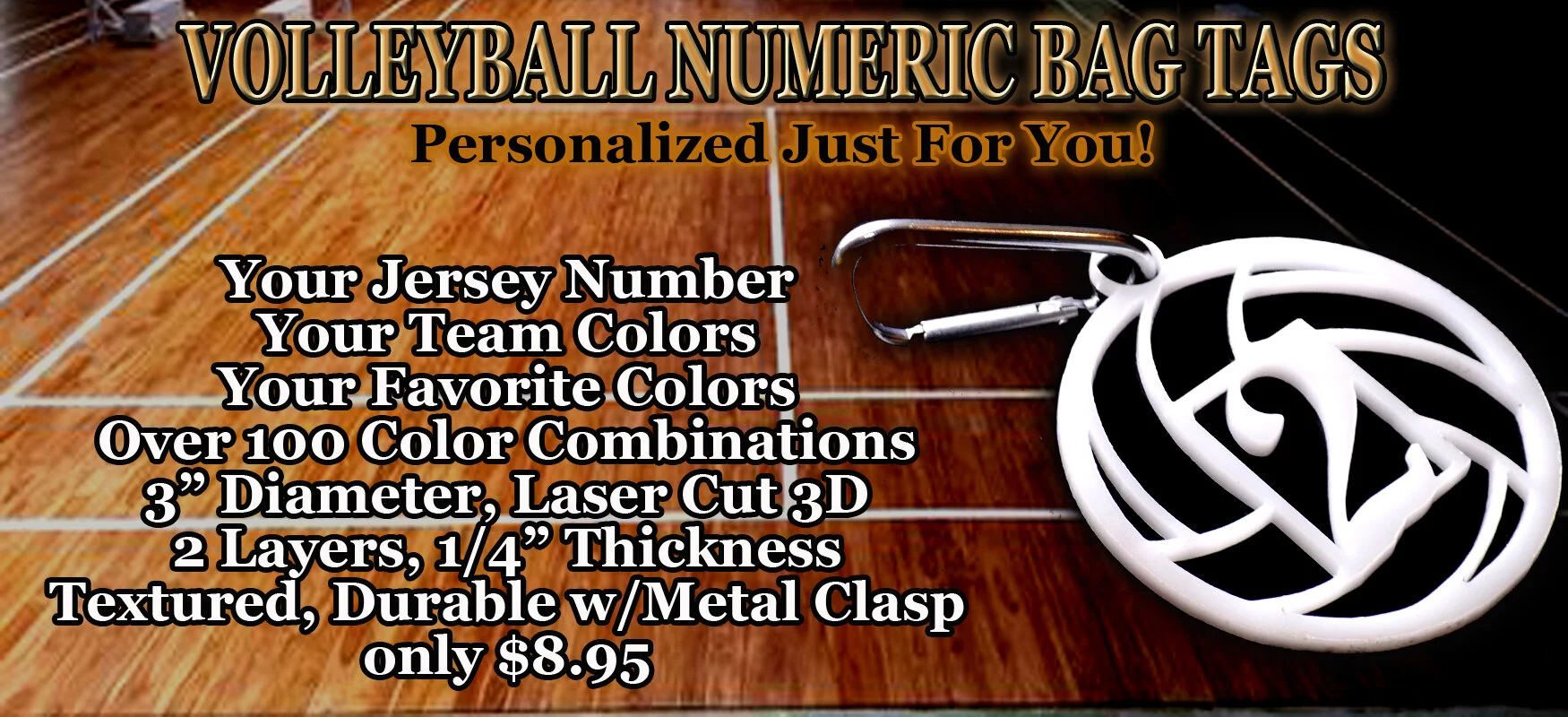 personalized volleyball bag