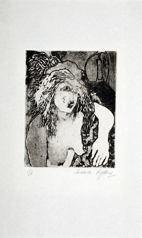   Woman with Hat  (1979)  Etching with Aquatint 