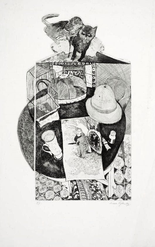   Here is a Bird (1979)   Etching  