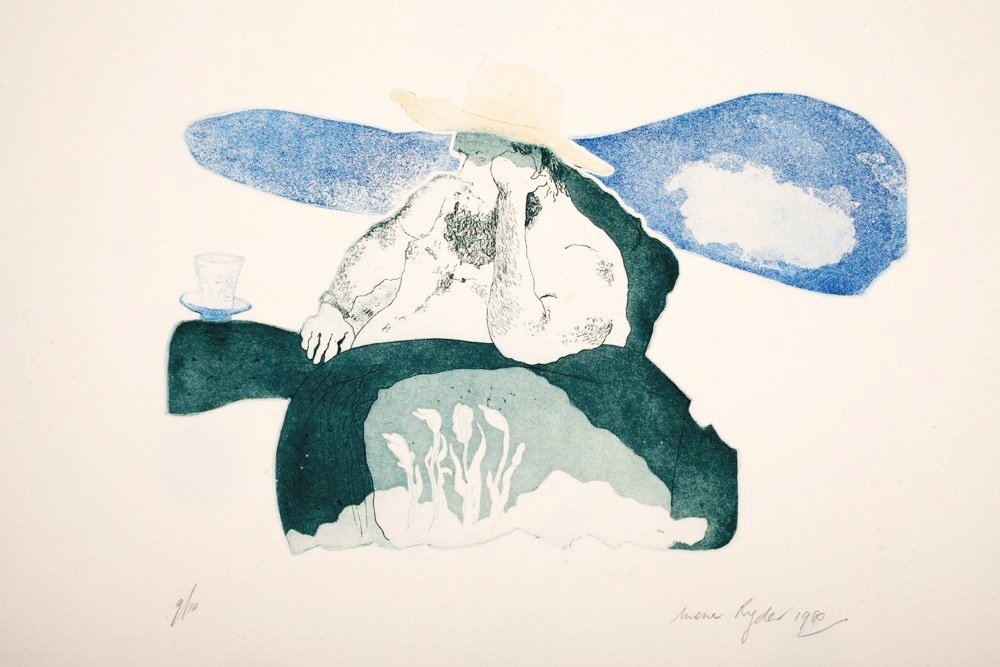   Paul and the Pool  (1980)  Etching and aquatint  Shaped etching plates  Photographer: Carl Warner 