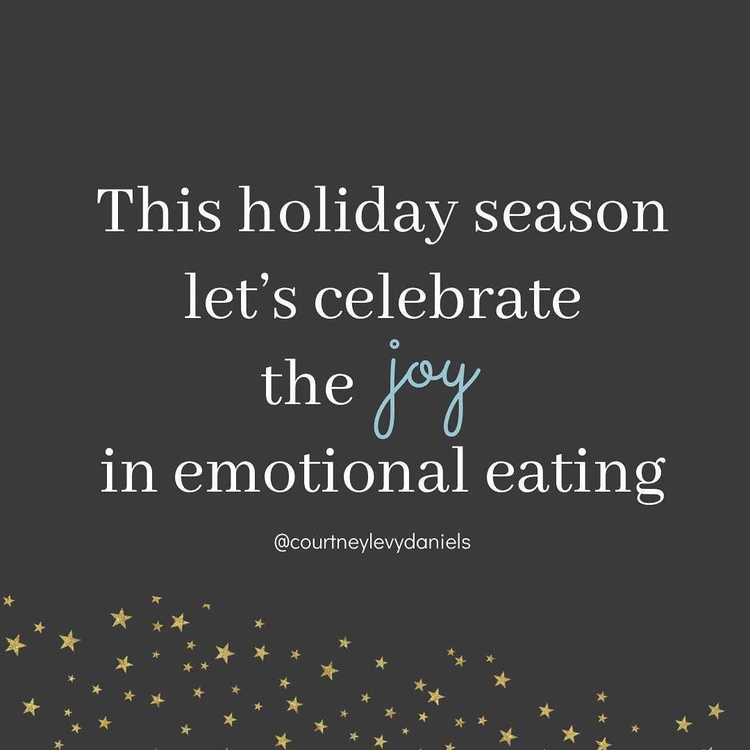 Yup, you read that right. Not only is emotional eating a fairly benign and incredibly normal form of coping, it is often so much more. Emotional eating is so central to holiday celebration. We often choose meals based on emotions &mdash; we make dish