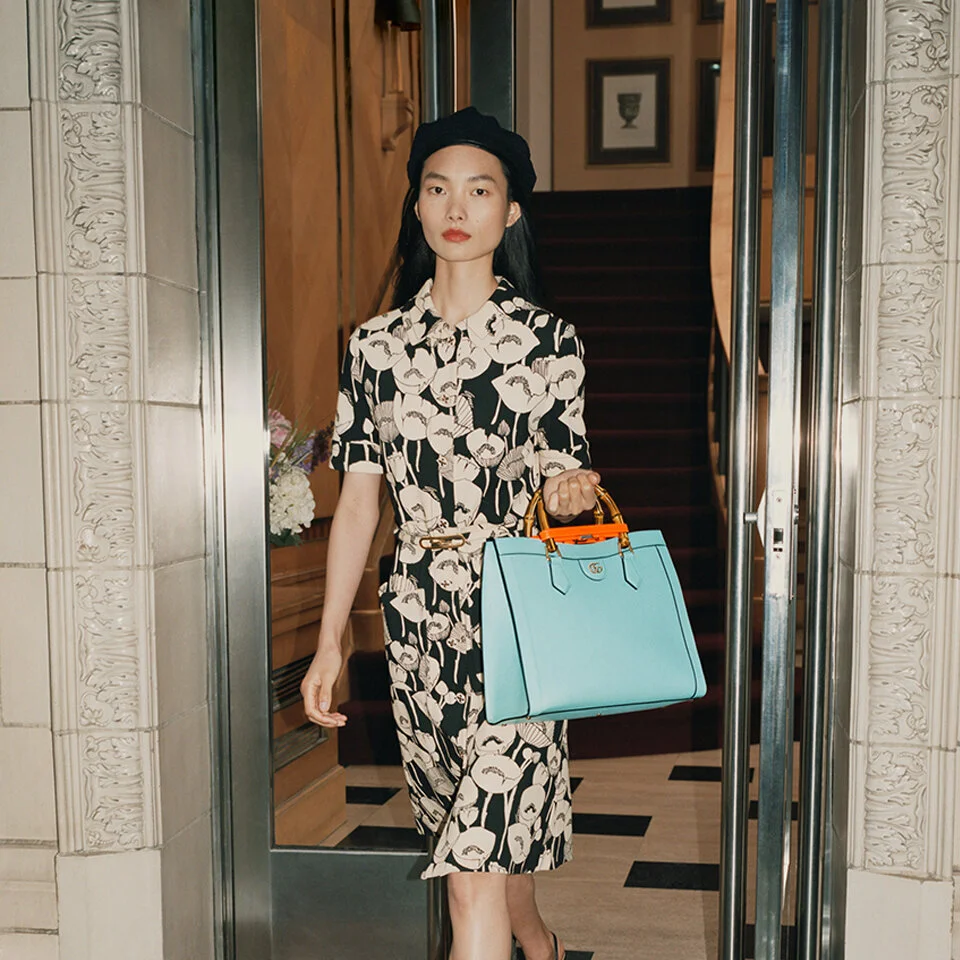 GUCCI古驰推出全新GUCCI DIANA竹节手袋系列