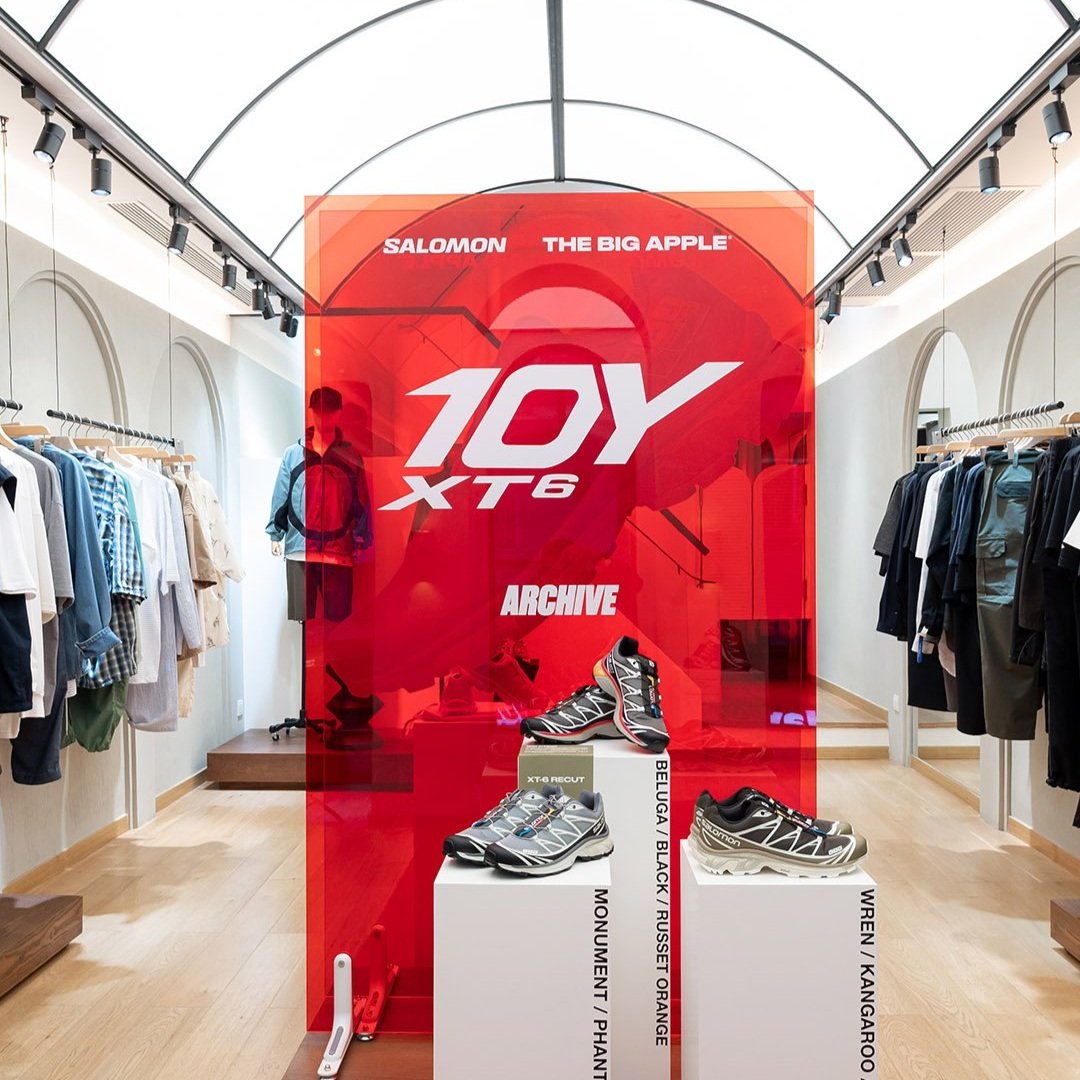 SALOMON 联乘澳门选物单位 THE BIG APPLE 带来 XT-6 十周年特展,十周年纪念鞋款率先预览! 