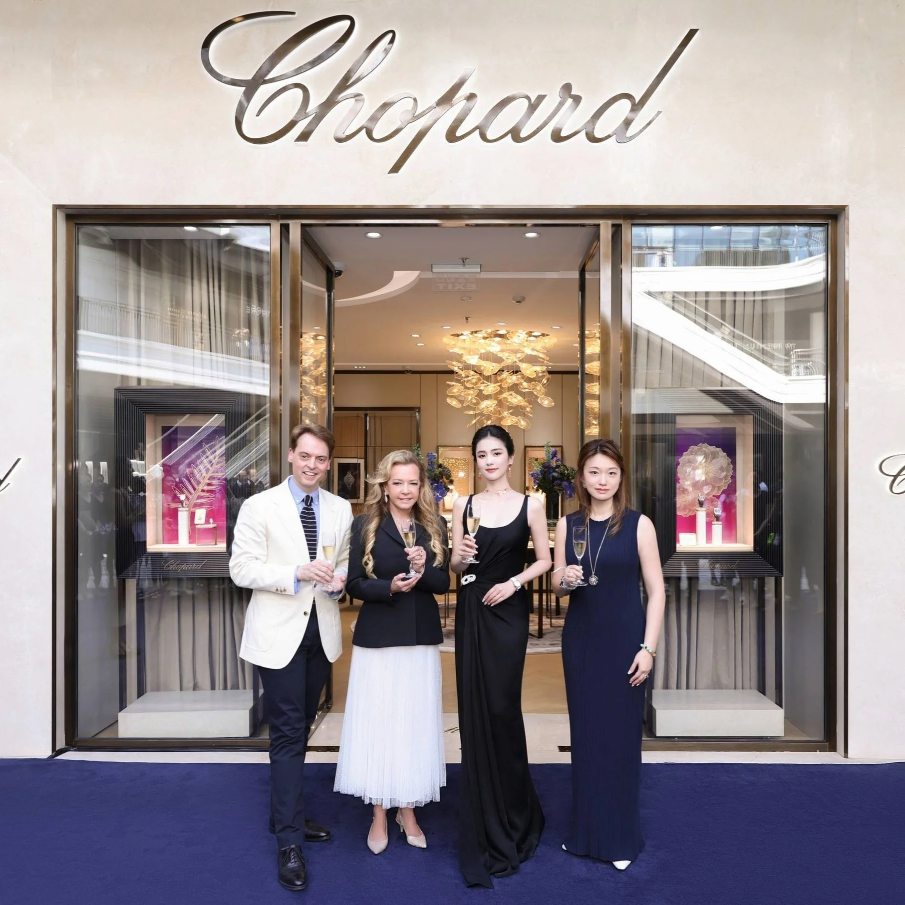 Chopard萧邦上海前滩太古里精品店璀璨揭幕，品牌悦动大使白鹿亮相开幕典礼