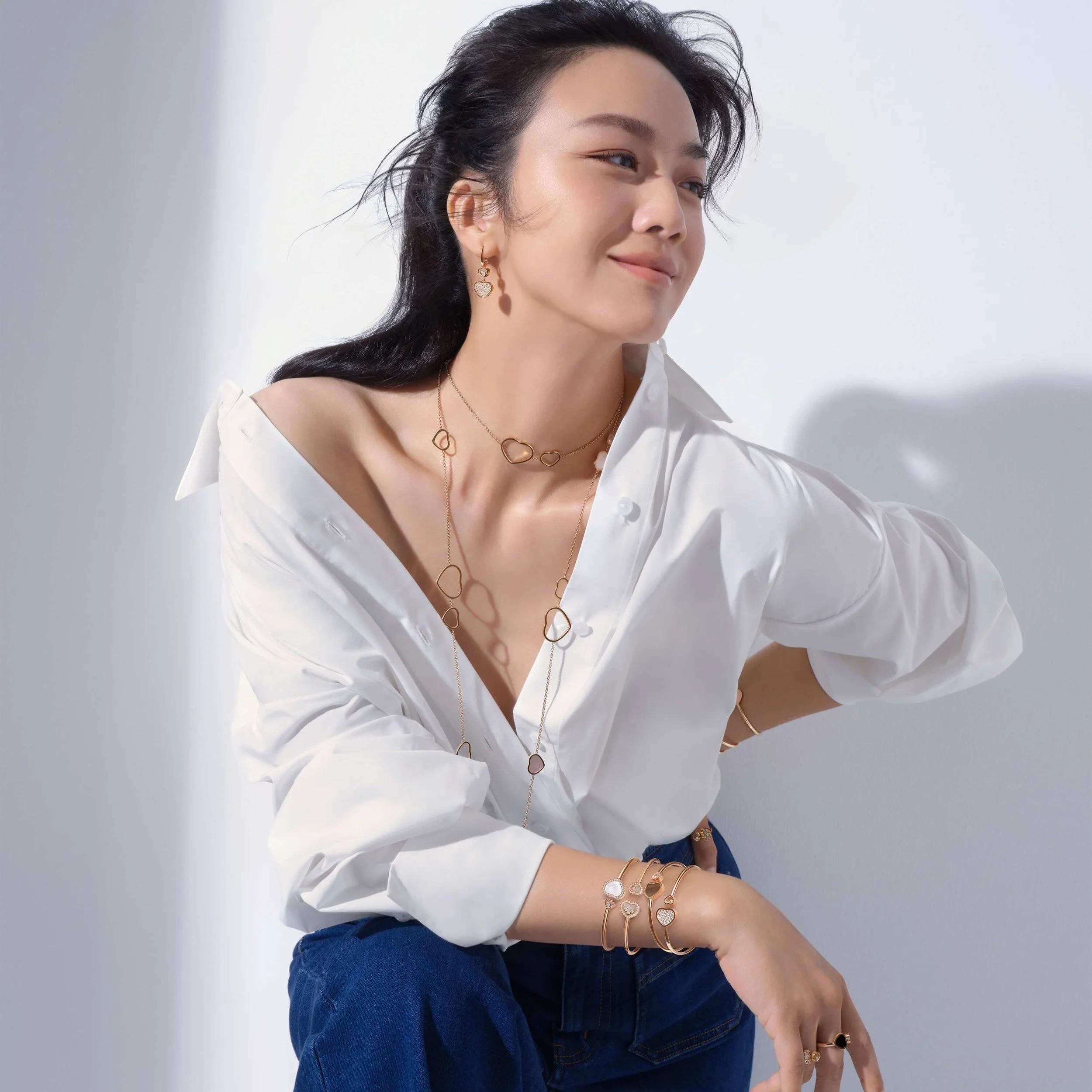 Chopard萧邦品牌大使汤唯璨然演绎Happy Hearts与Happy Diamonds系列珠宝臻品