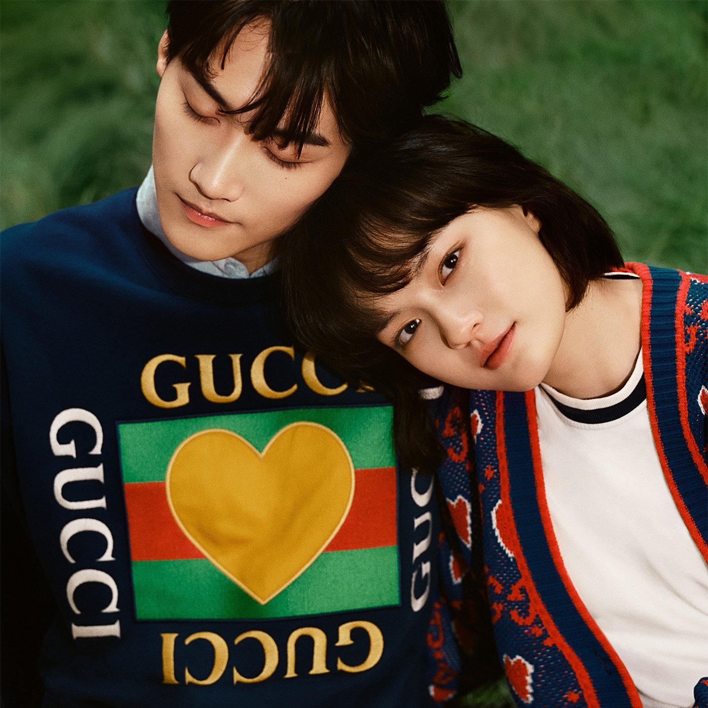 GUCCI古驰发布2023七夕情人节特别系列大片，文淇与周柯宇定格心动一瞬
