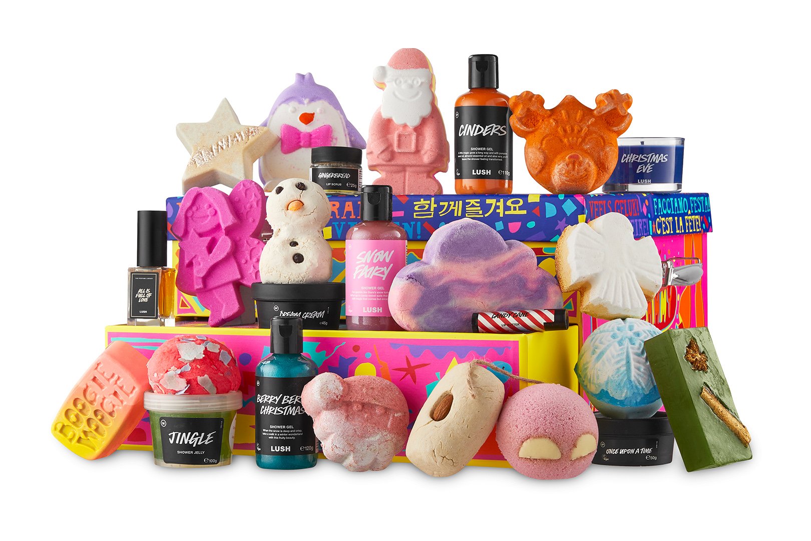 LUSH 推出两款可重复使用的 2023 年圣诞月历:盒子里的派对和玩具屋! — Amazedaily