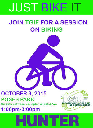 “Just Bike It” TGIF Session on Biking at Hunter College