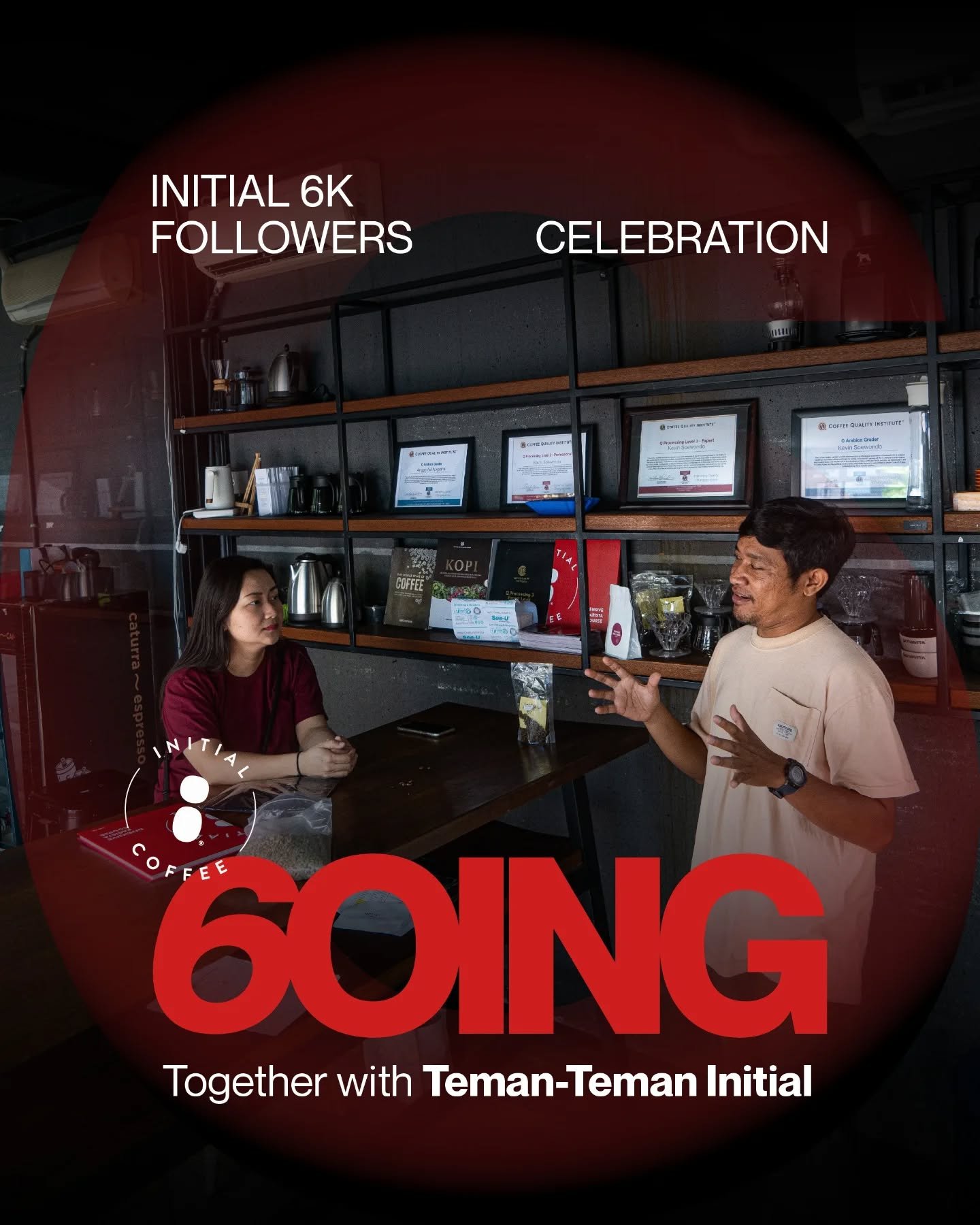 Terima kasih telah menjadi bagian dari 6.000 cerita &amp; pengalaman bersama kami! 
Masih banyak hal baik yang ingin kami bagikan ke depan, ini waktunya kami berikan kejutan kecil sebagai apresiasi. ☕️✨️

&bull; Follow akun Instagram kami, like &amp;