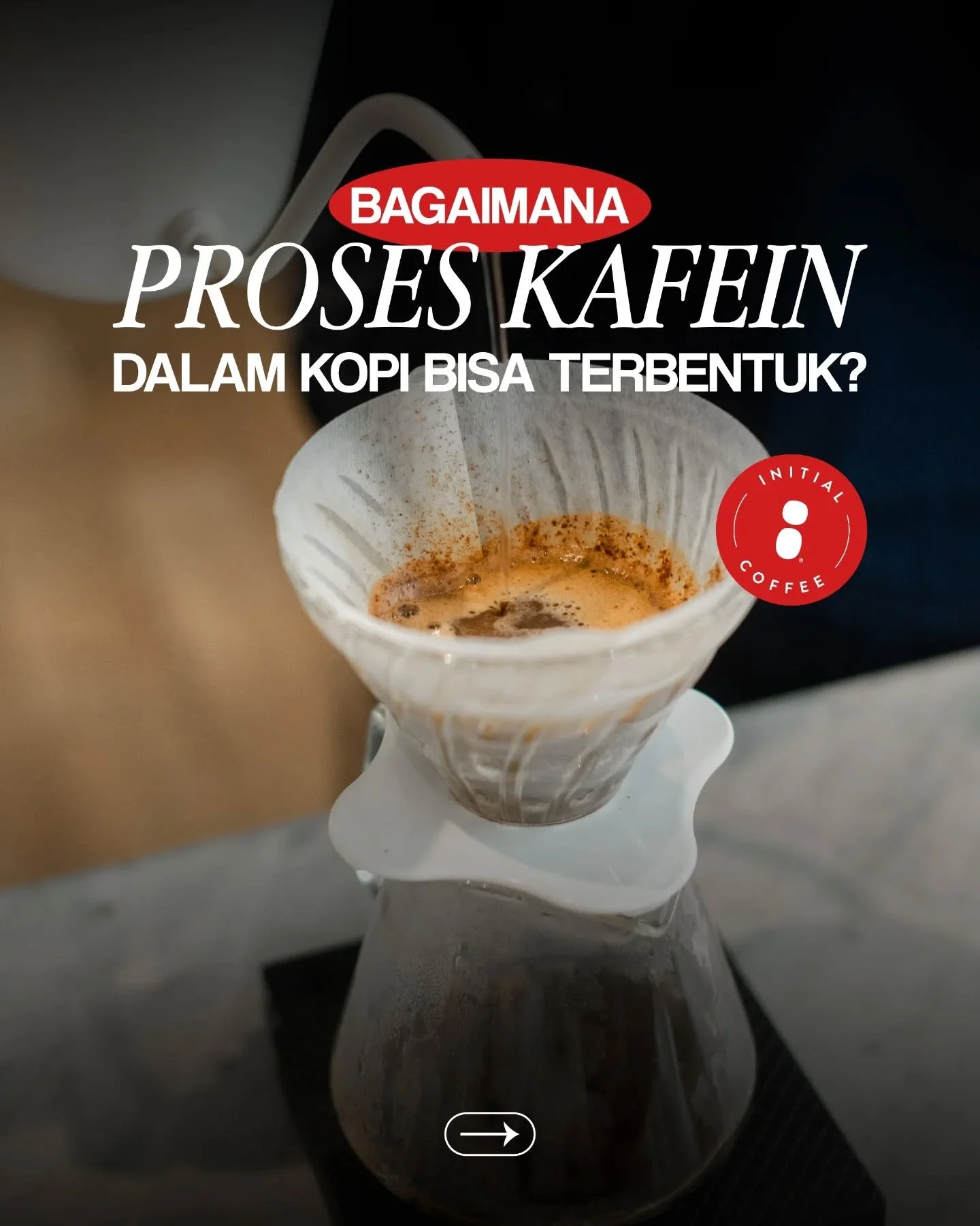 Zat yang diproduksi secara alami oleh tanaman kopi dan berlaku juga sebagai &quot;pertahanan diri&quot; kopi tersebut. Info selengkapnya bisa dicek di postingan kali ini ya! ☕️🍃
___ 

Initial Coffee Roasters
Jl. Anjasmoro No. 32, Surabaya
Senin - Sa