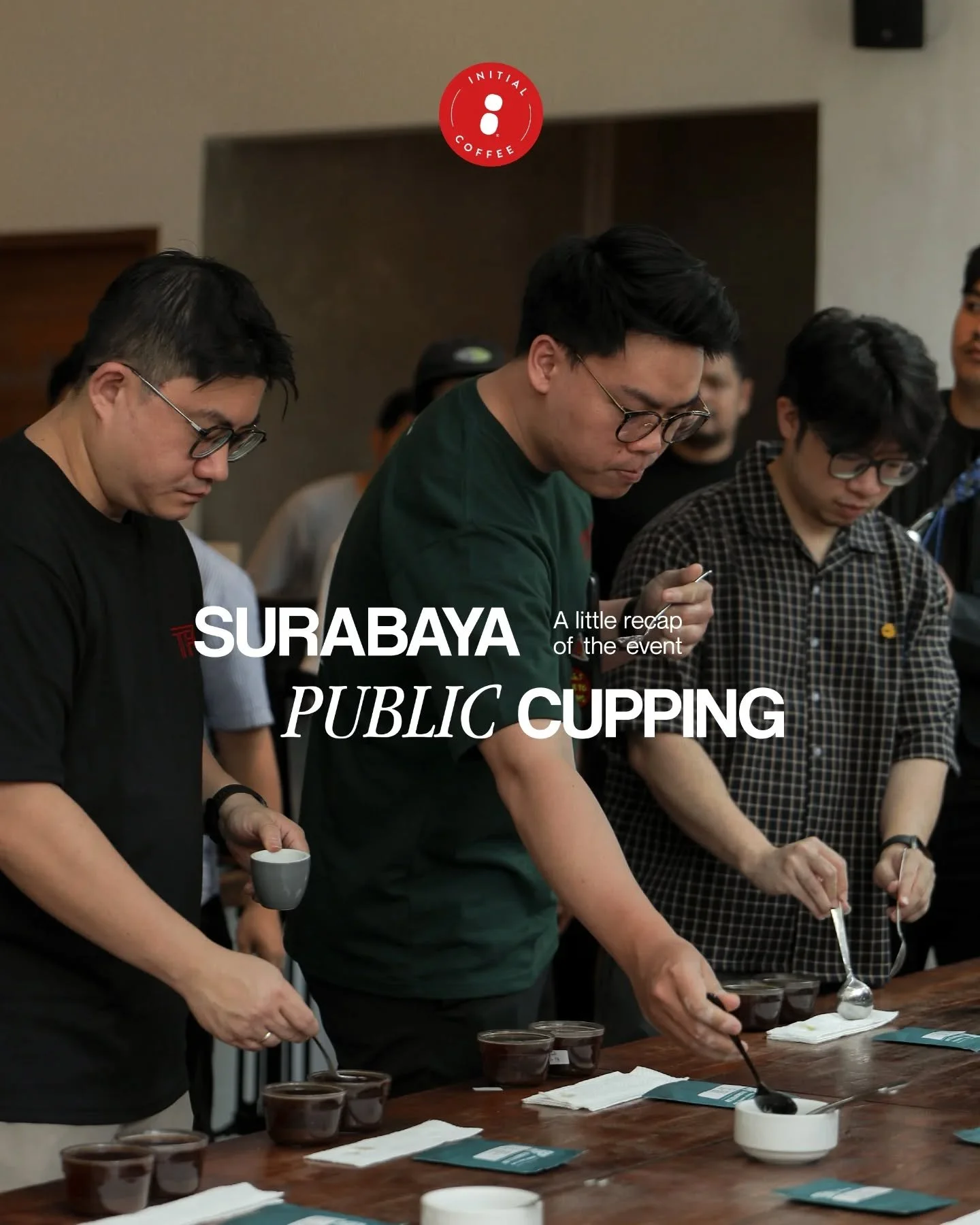 Keseruan lainnya di Public Cupping kali ini! Mulai dengan pengenalan green beans, cupping session yang kami fokuskan pada tiga jenis beans : Ethiopia, Rwanda, dan Peru. 🍃☕️
___

Initial Coffee Roasters
Jl. Anjasmoro No. 32, Surabaya
Senin - Sabtu 09