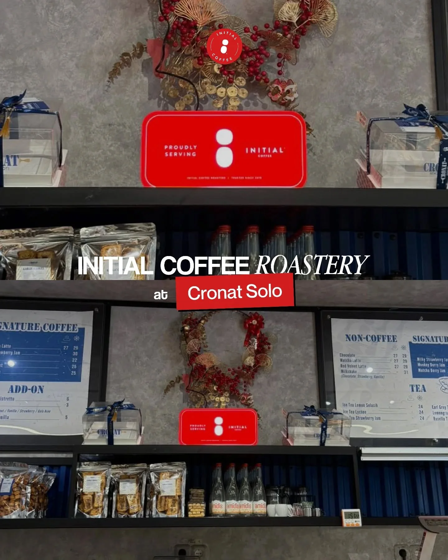 Coffee lovers, this one's for you! ✨️
Initial Coffee beans kini juga tersedia di @cronatbengkelroti. Perfect match untuk brunch, me-time, atau quick coffee break buat Teman-Teman Initial! 
___

Initial Coffee Roasters
Jl. Anjasmoro No. 32, Surabaya
S