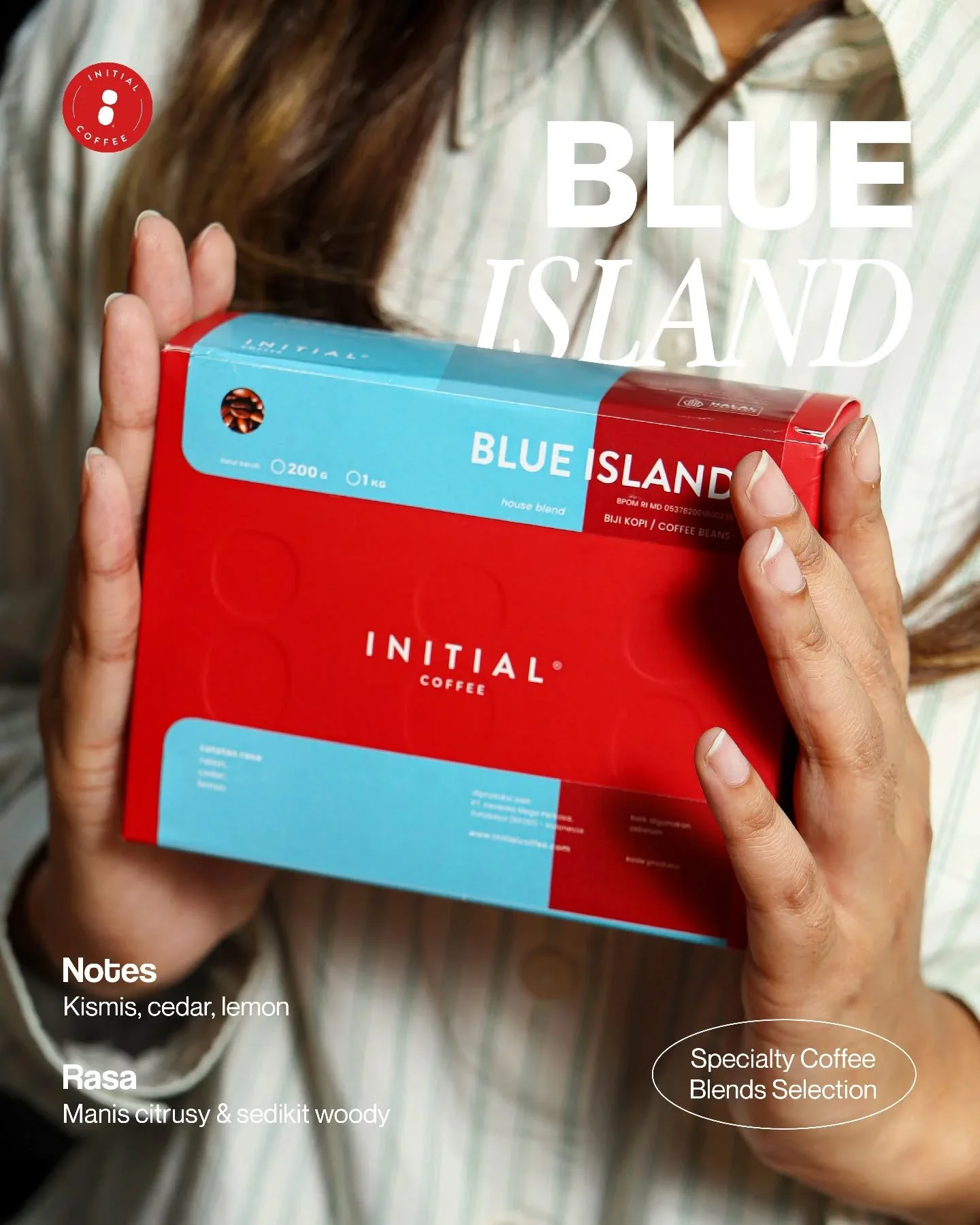 Biji kopi pilihan untuk momen ngopi yang lebih berkesan! Dengan Blue Island, kombinasi kismis dan segarnya rasa lemon memberikan rasa spesial. ✨️
___

Initial Coffee Roasters
Jl. Anjasmoro No. 32, Surabaya
Senin - Sabtu 09:00 - 17:00
Minggu &amp; Har