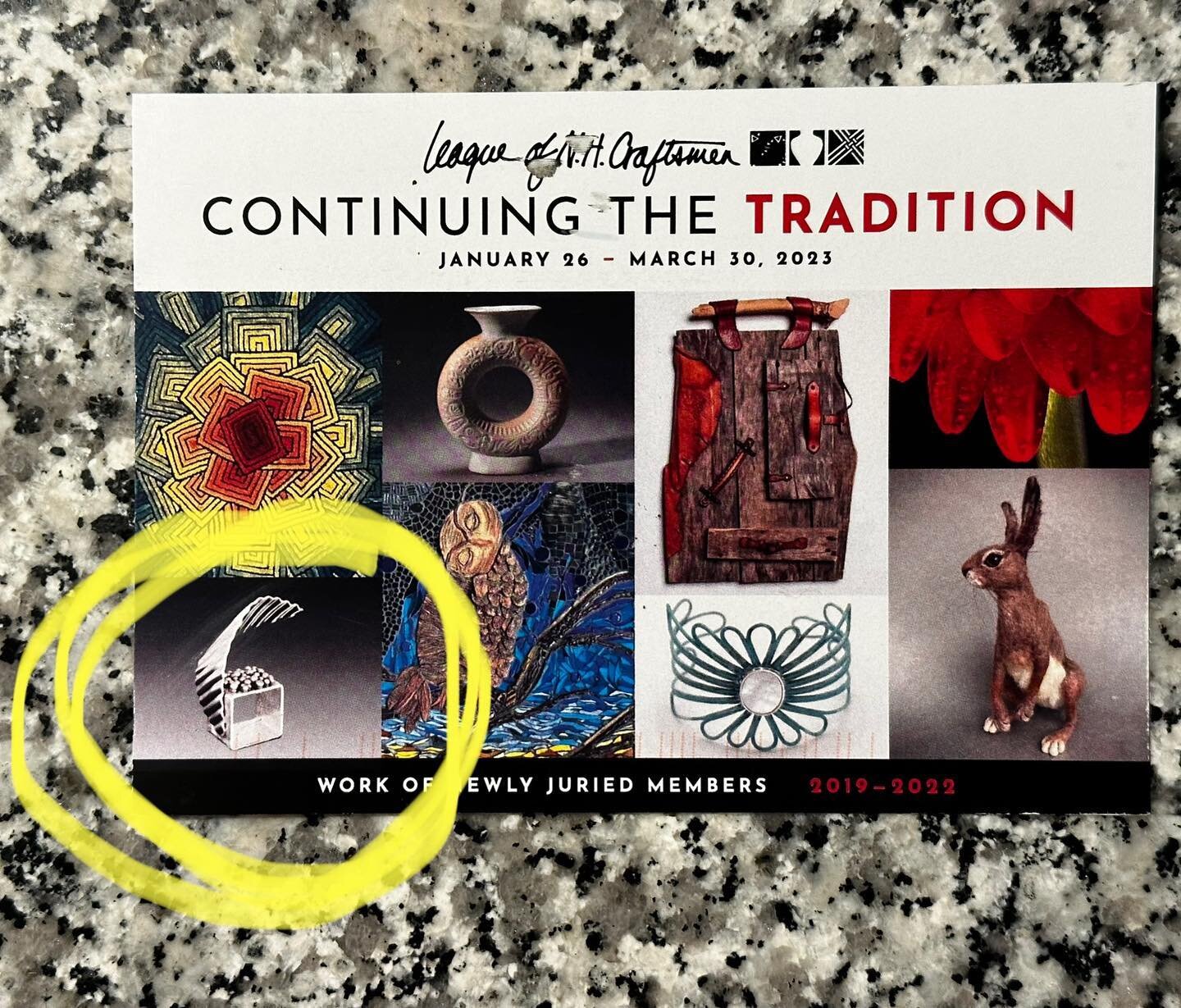 Shout out to my partner @tara.originals on her acceptance into the League of New Hampshire Craftsmen, and for being featured on the newly juried members mailer!