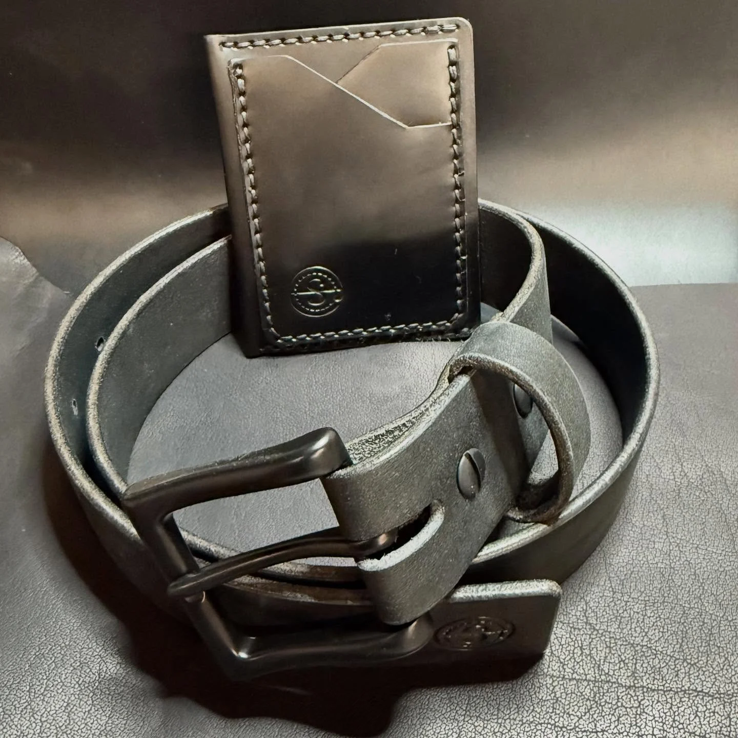 Black wallet and belt set for @stevenharrisonphotography / @skubastv87